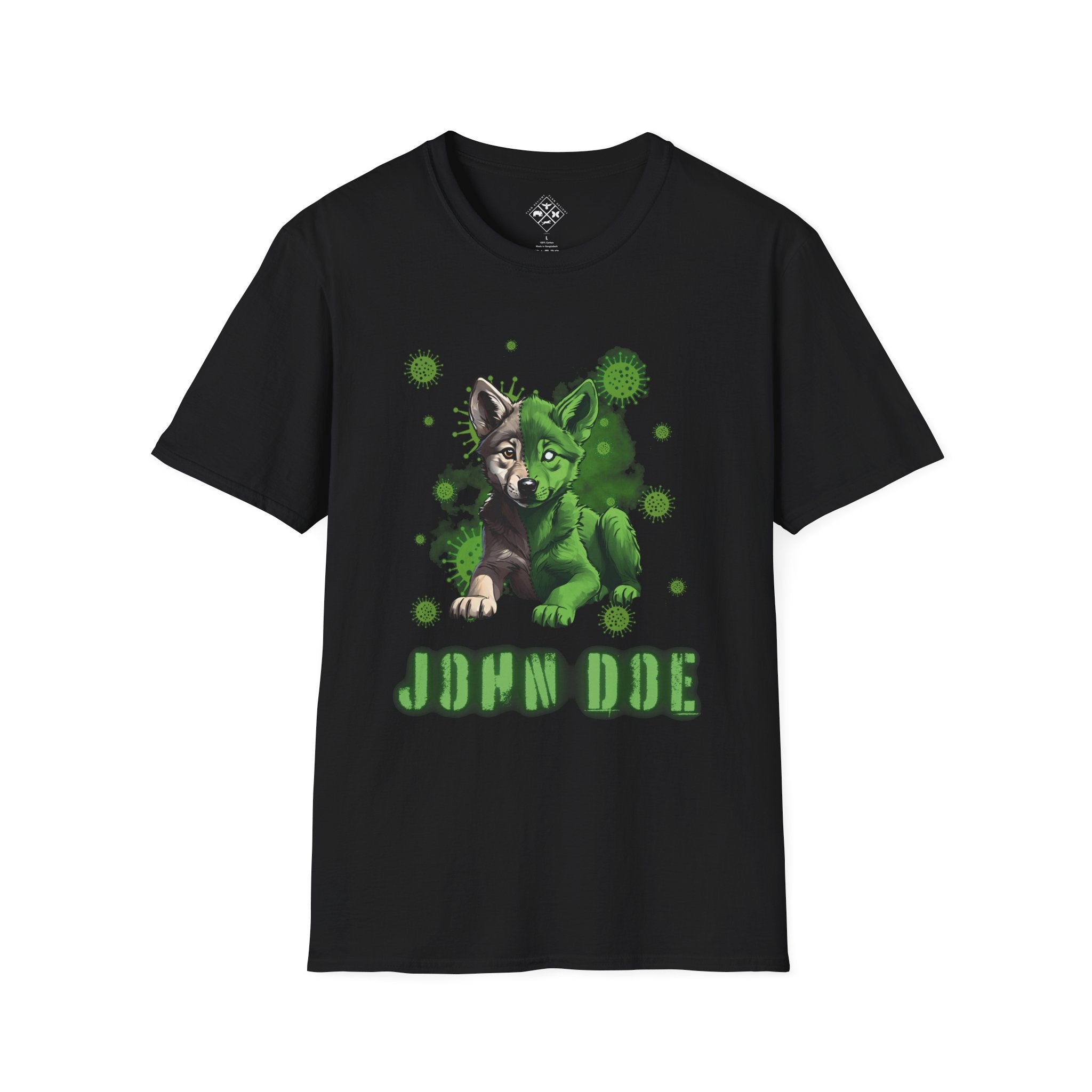 Camiseta personalizada de bebé lobo zombi