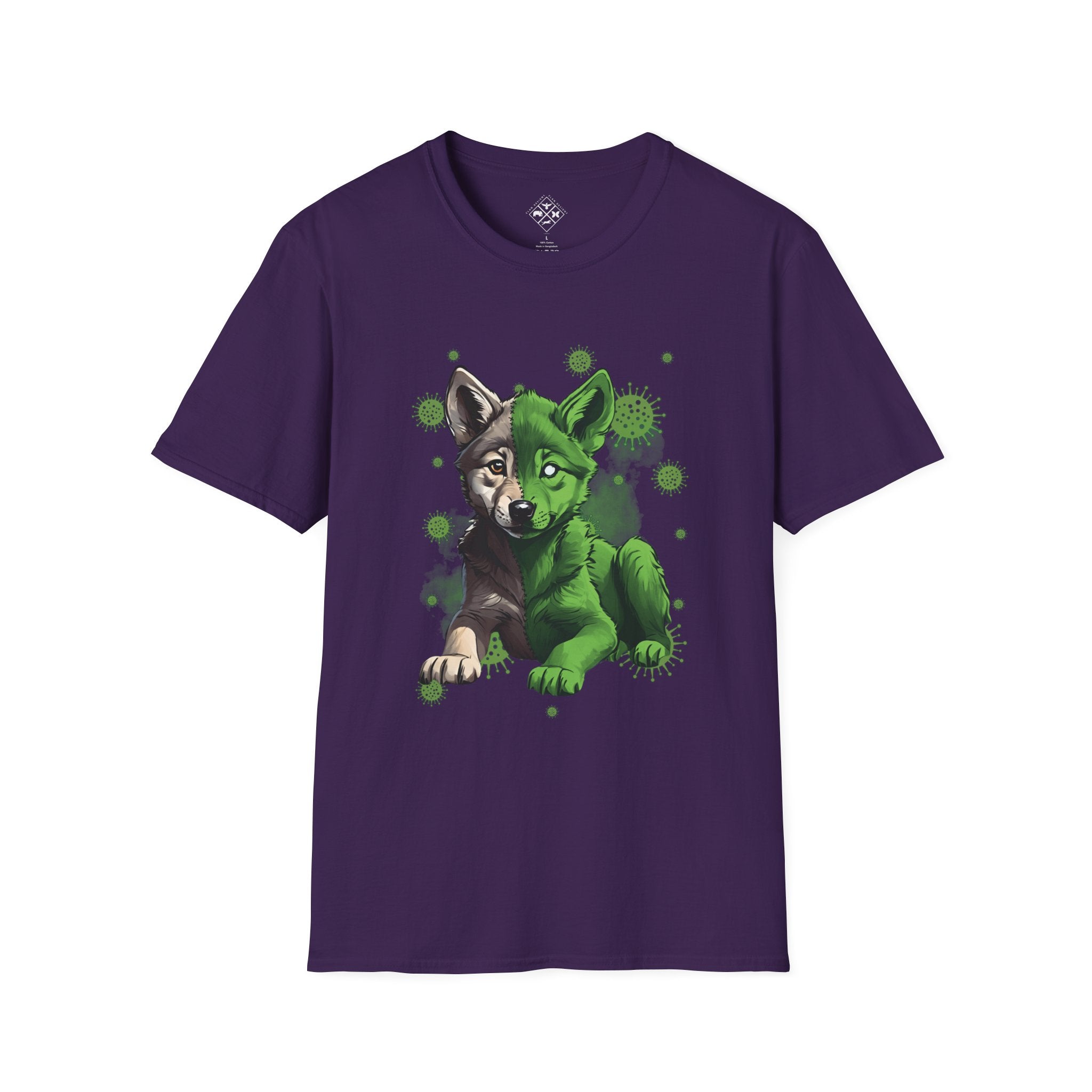 Camiseta de bebé lobo zombi