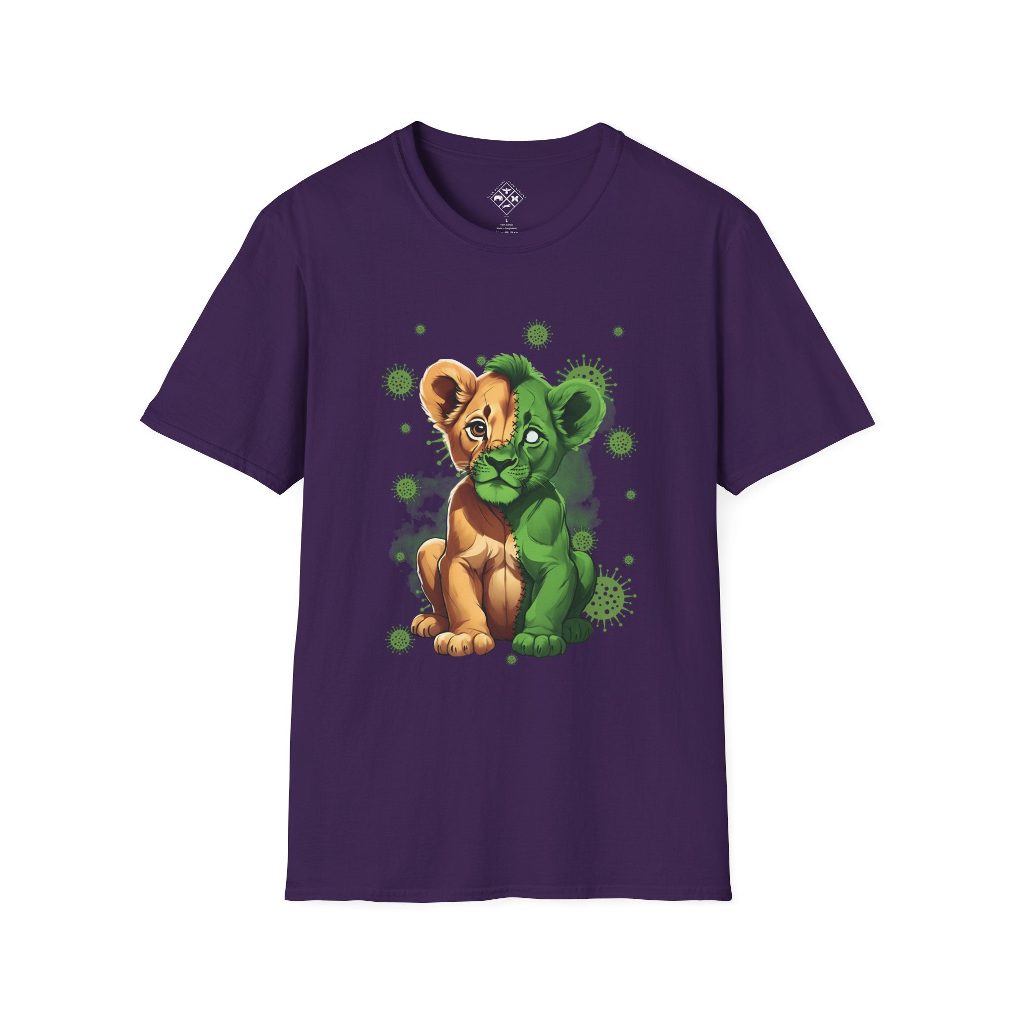 Camiseta de bebé león zombi