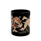 Dragon-Themed Black Mug 11oz