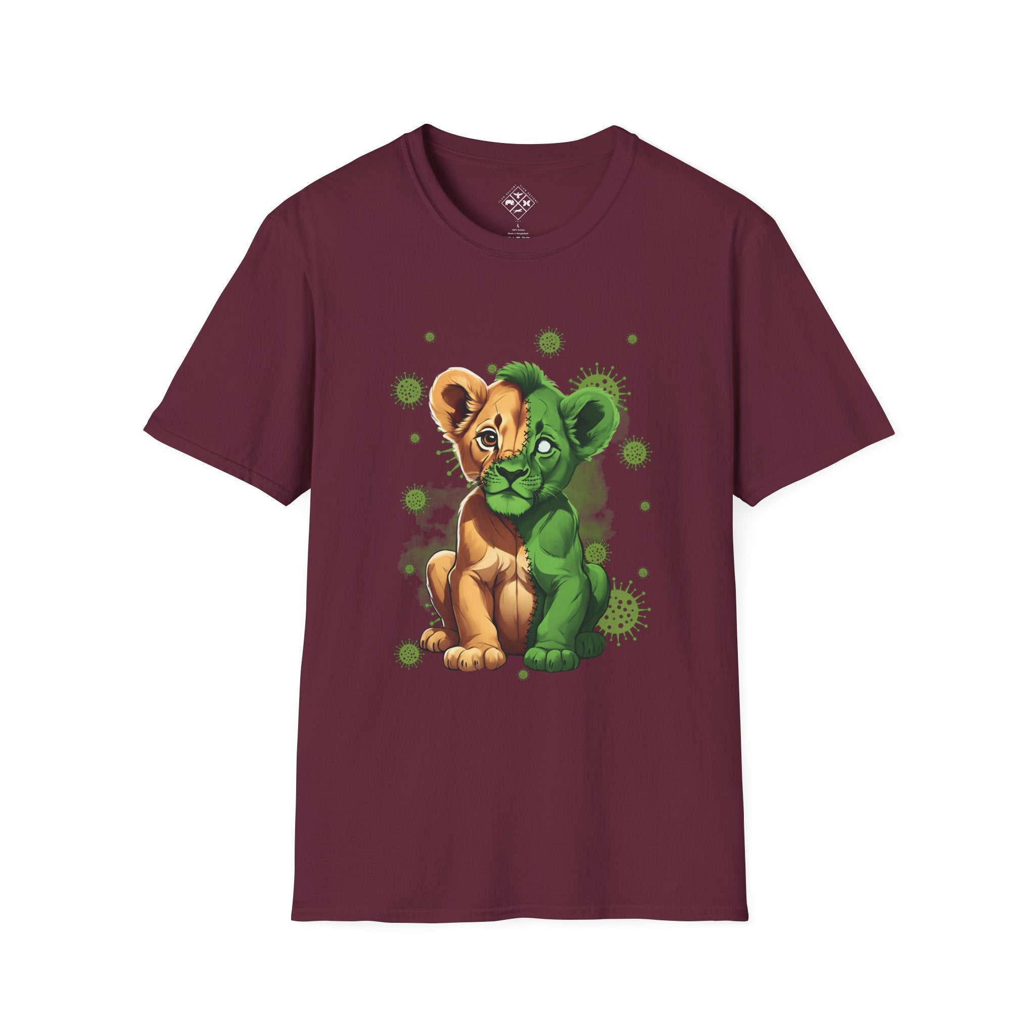 Camiseta de bebé león zombi