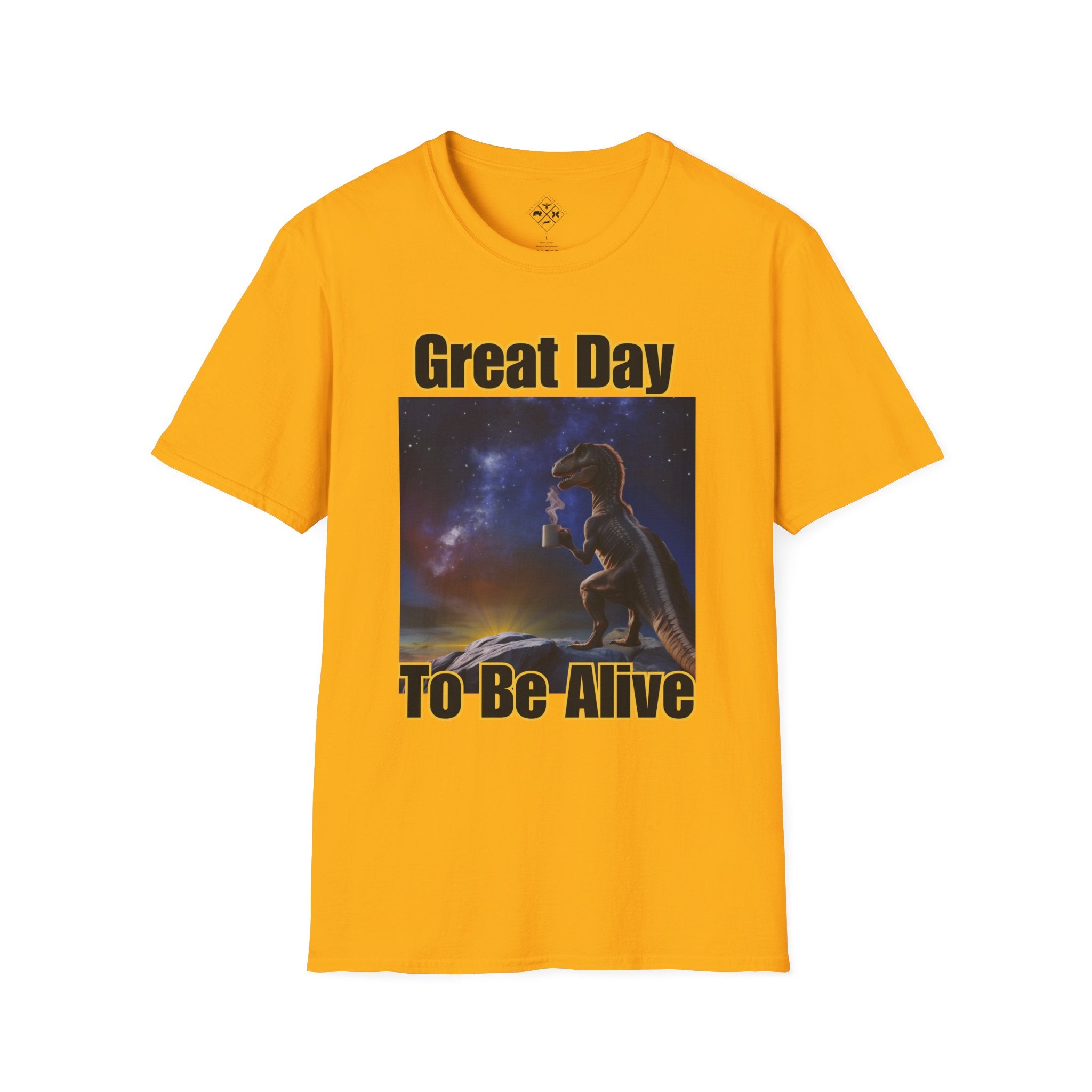 Camiseta de café Amanecer de dinosaurio