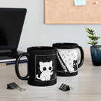 Black Cat Name Personalized Mug 11oz