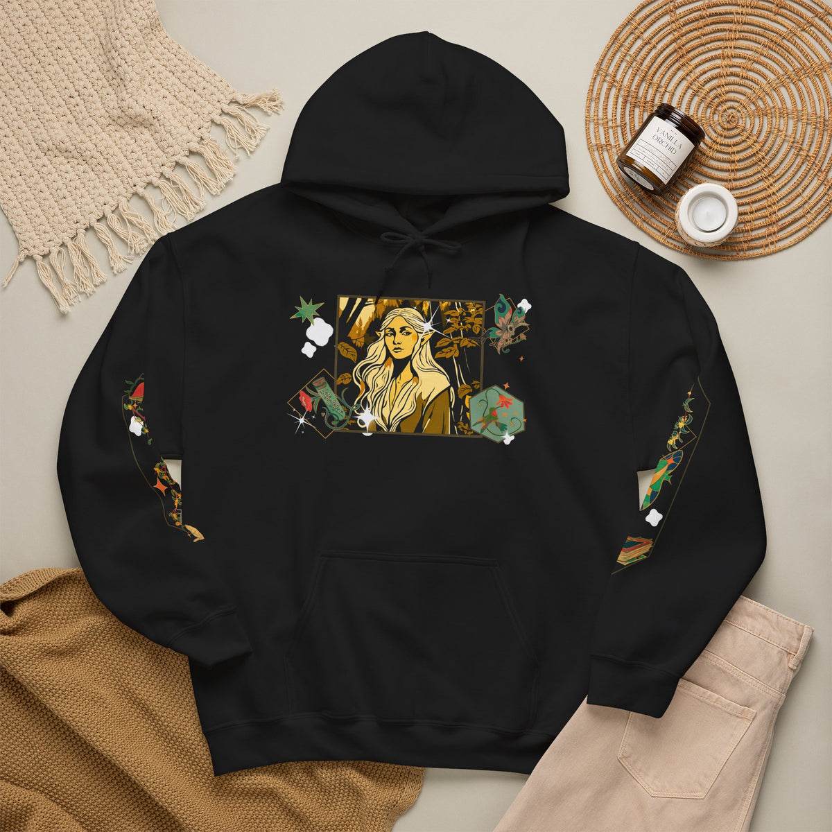 Elf Girl Mythical Elements Hoodie