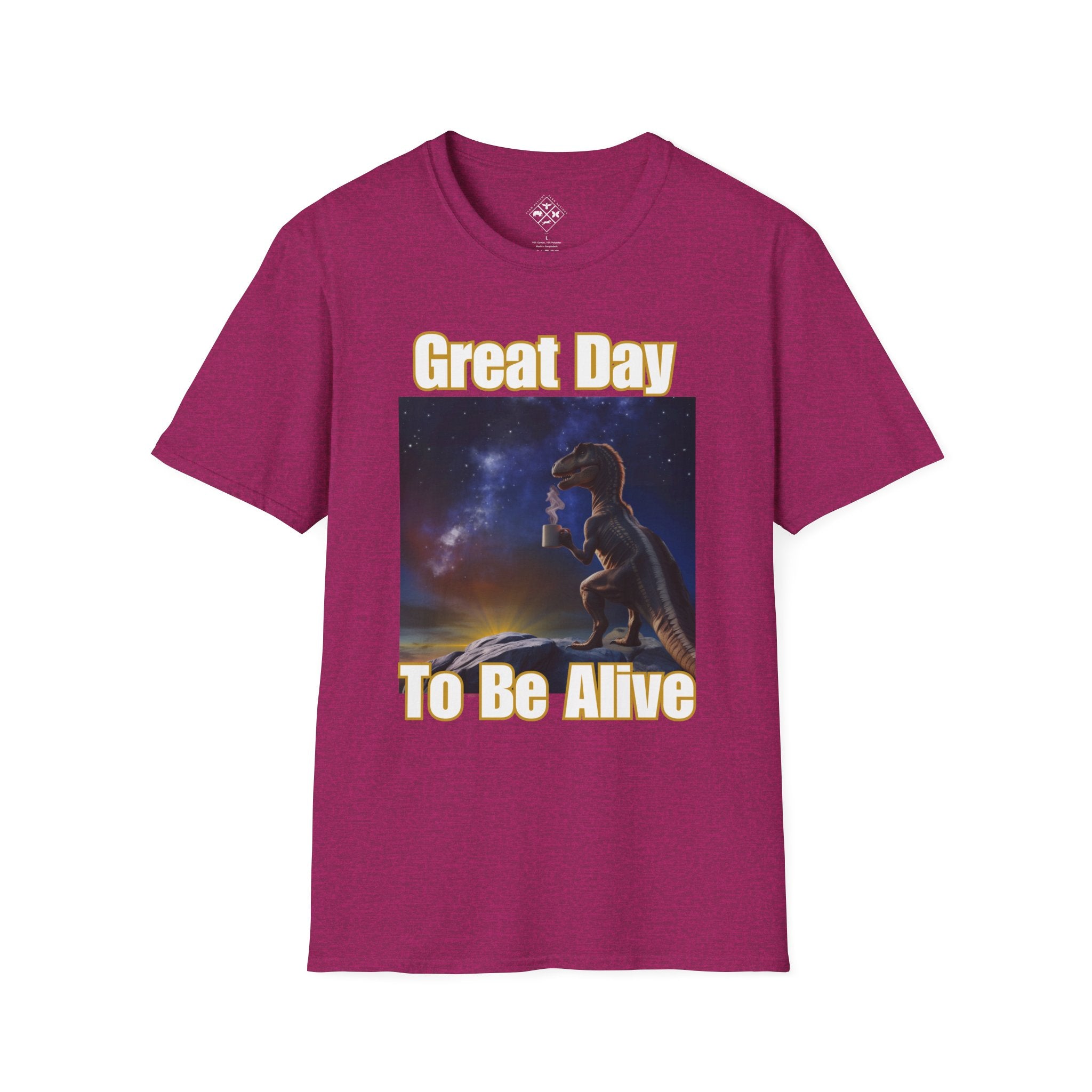 Camiseta de café Amanecer de dinosaurio