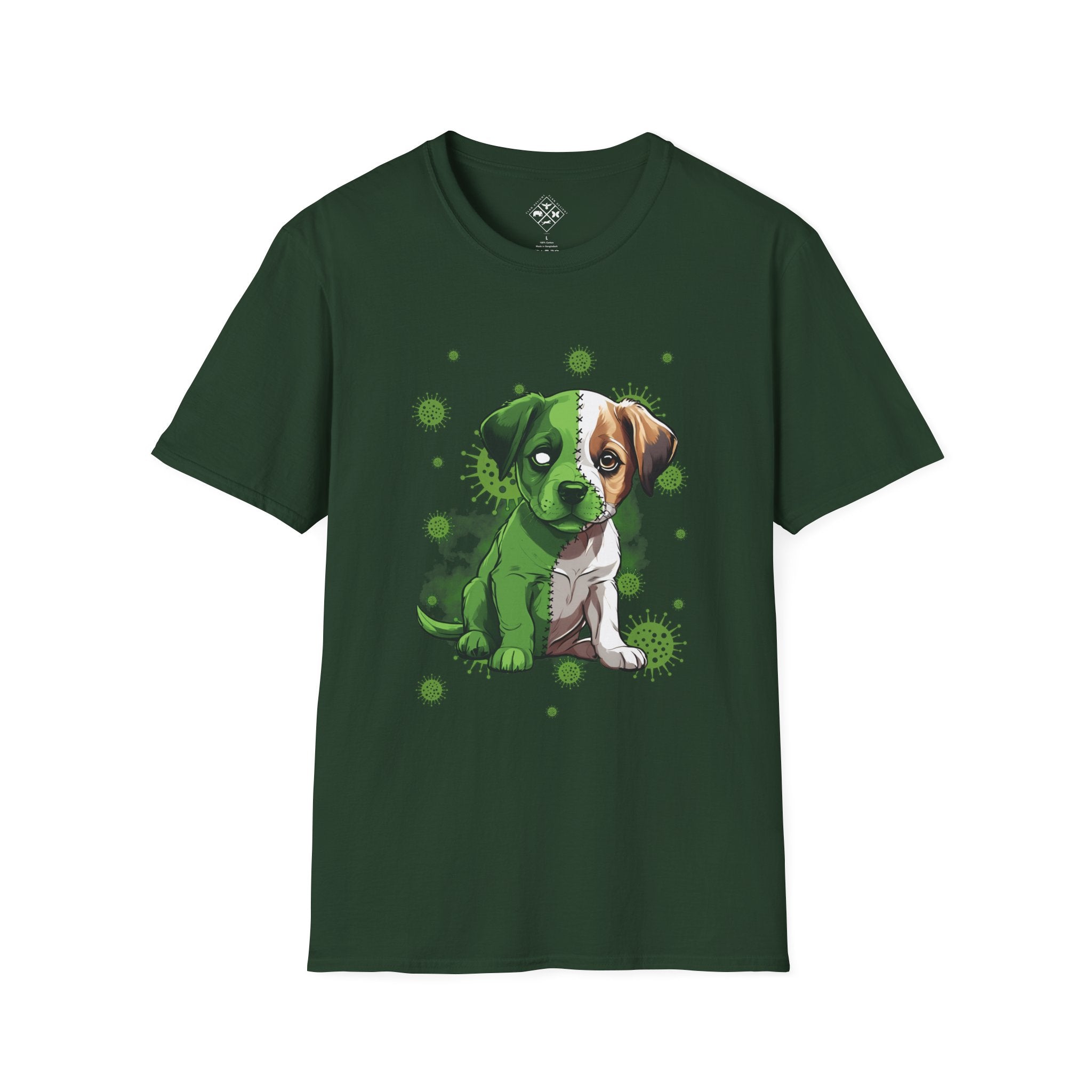 Camiseta de perrito zombi