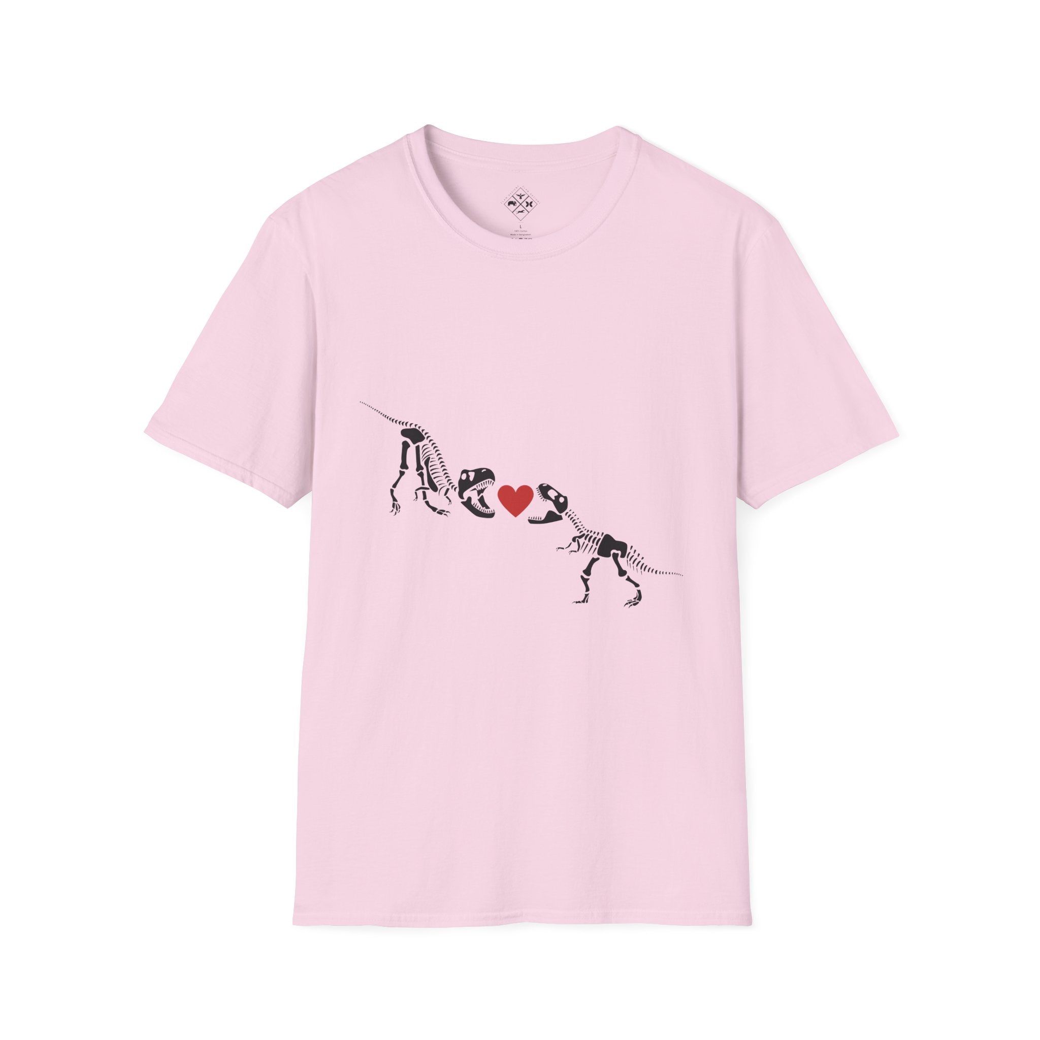 Camiseta Unisex Softstyle Amor de Dinosaurio