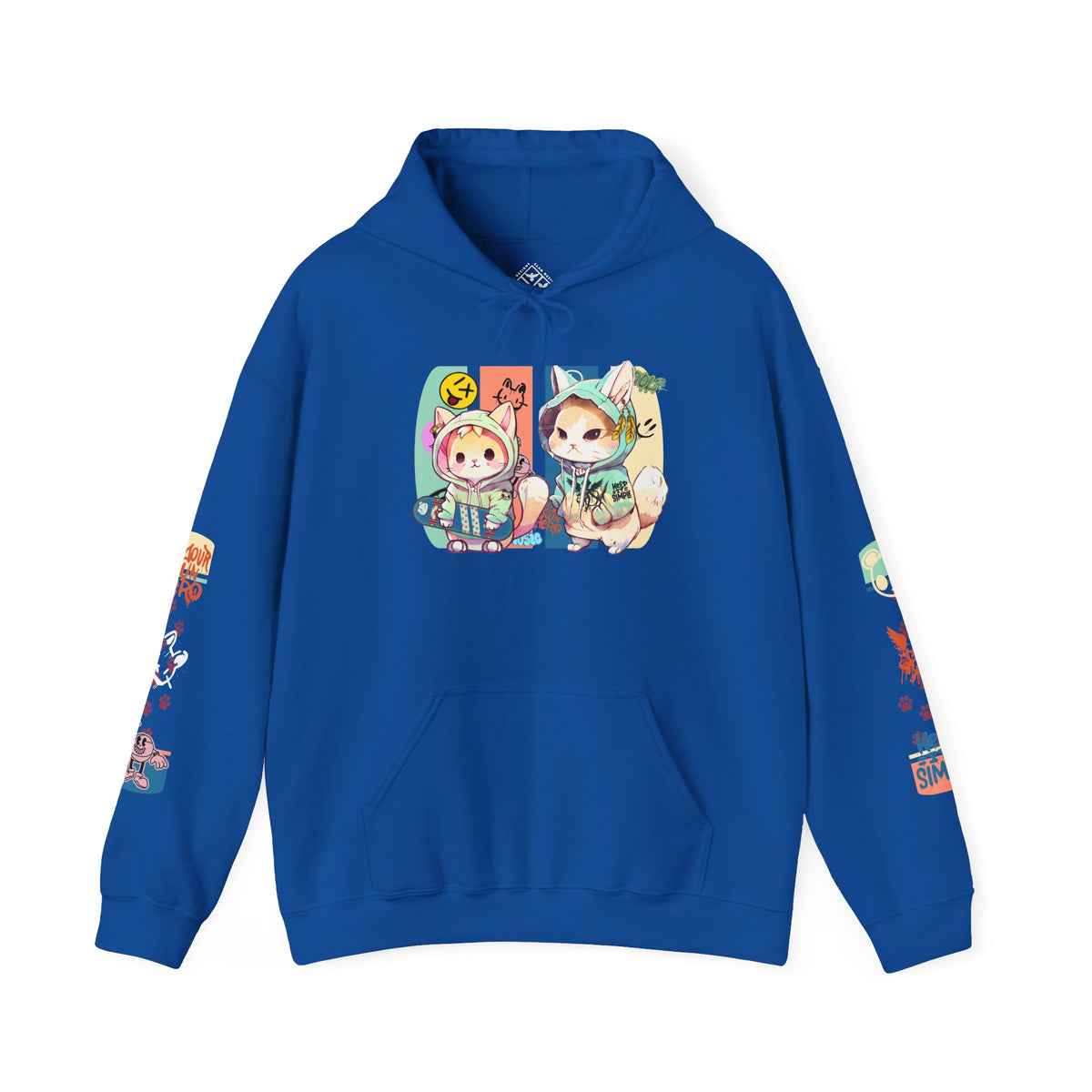 Skateboard Kittens Hooded Sweatshirt