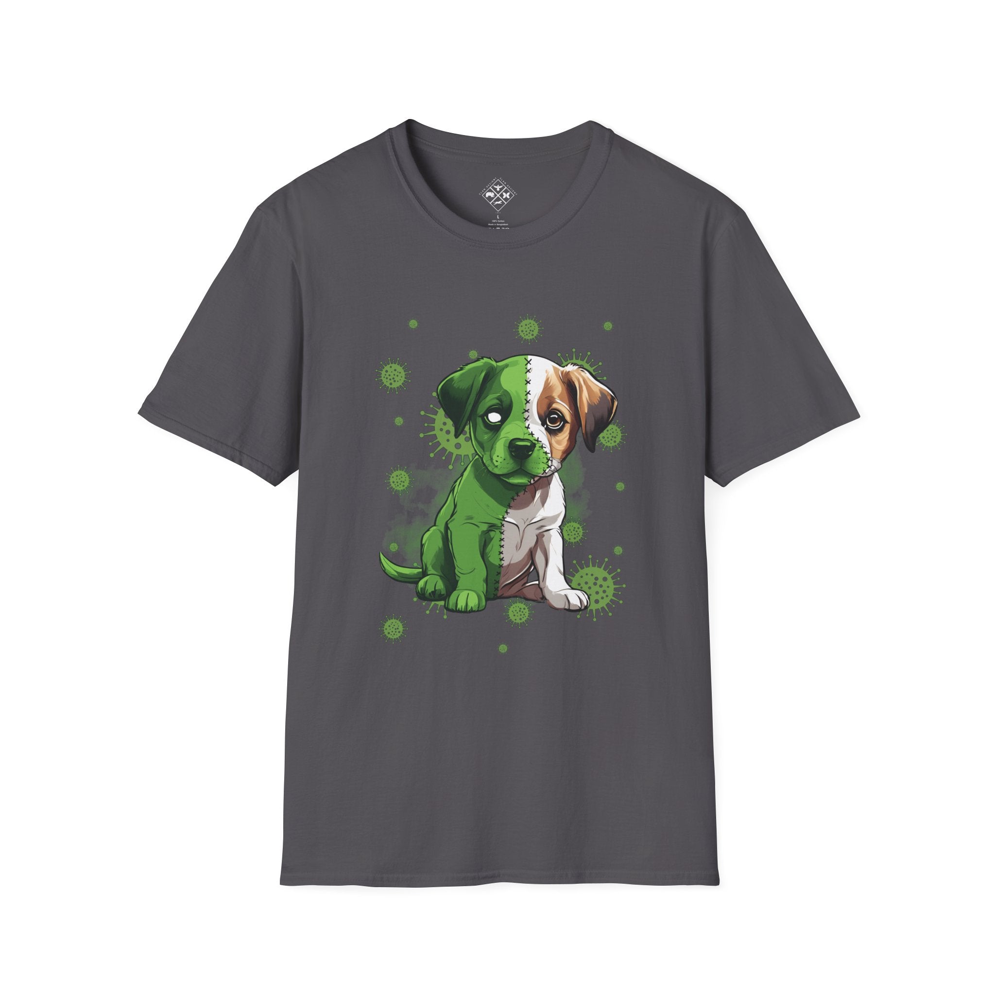 Camiseta de perrito zombi
