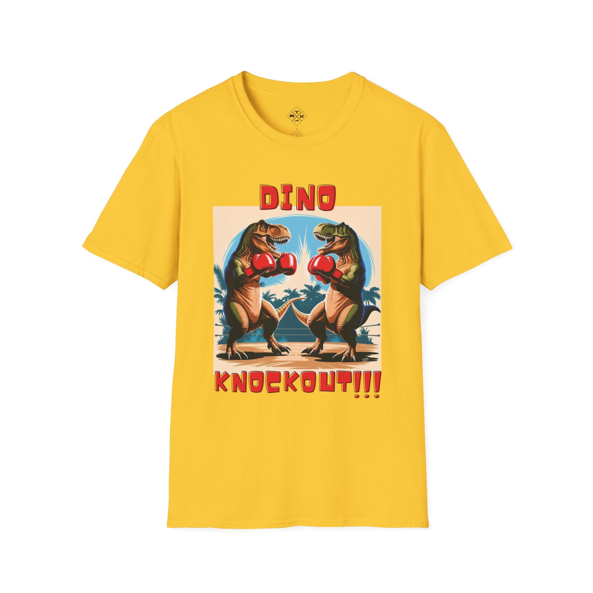 DINO KNOCKOUT!!! Camiseta Softstyle Unisex