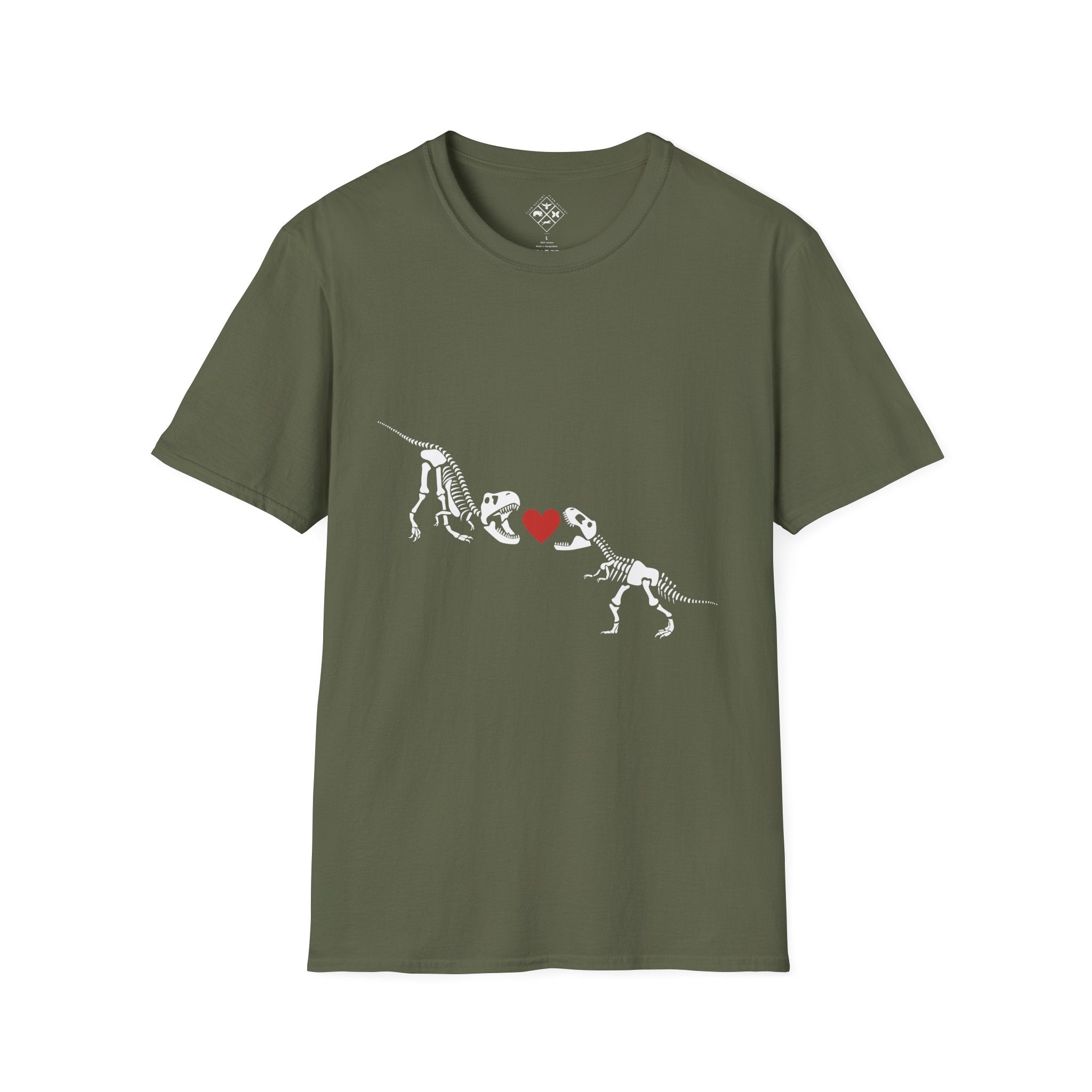 Camiseta Unisex Softstyle Amor de Dinosaurio