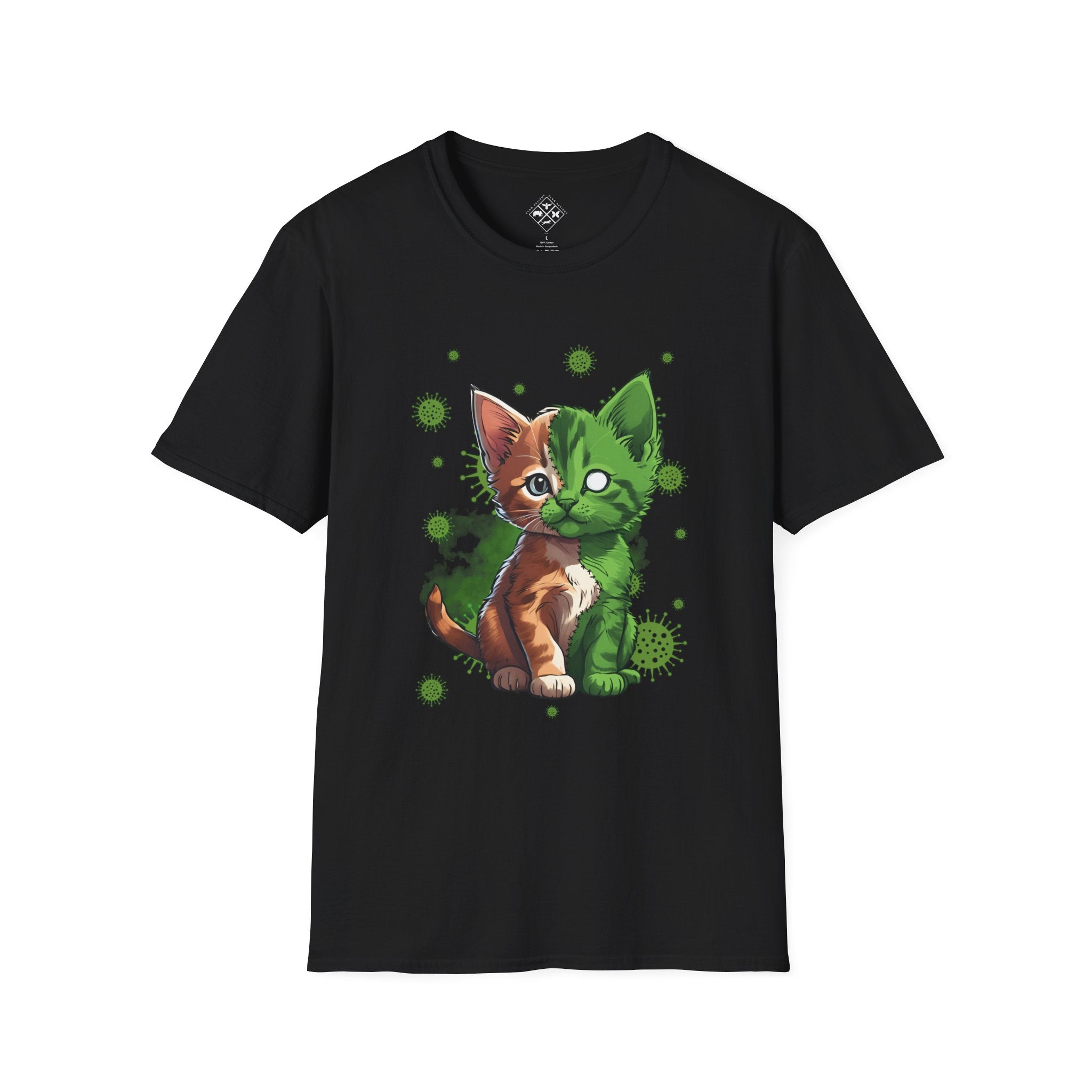 Camiseta de zombi gatito
