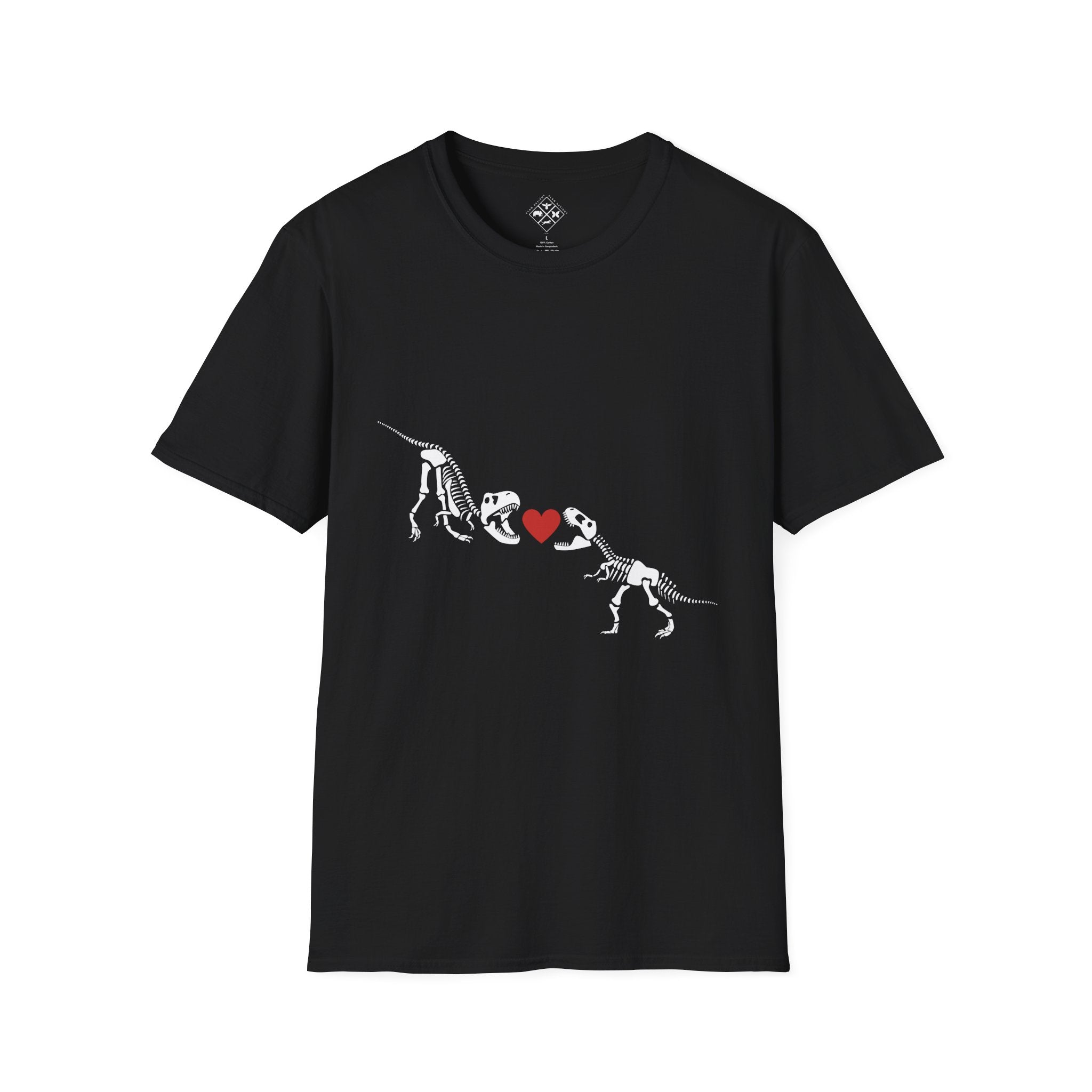 Camiseta Unisex Softstyle Amor de Dinosaurio