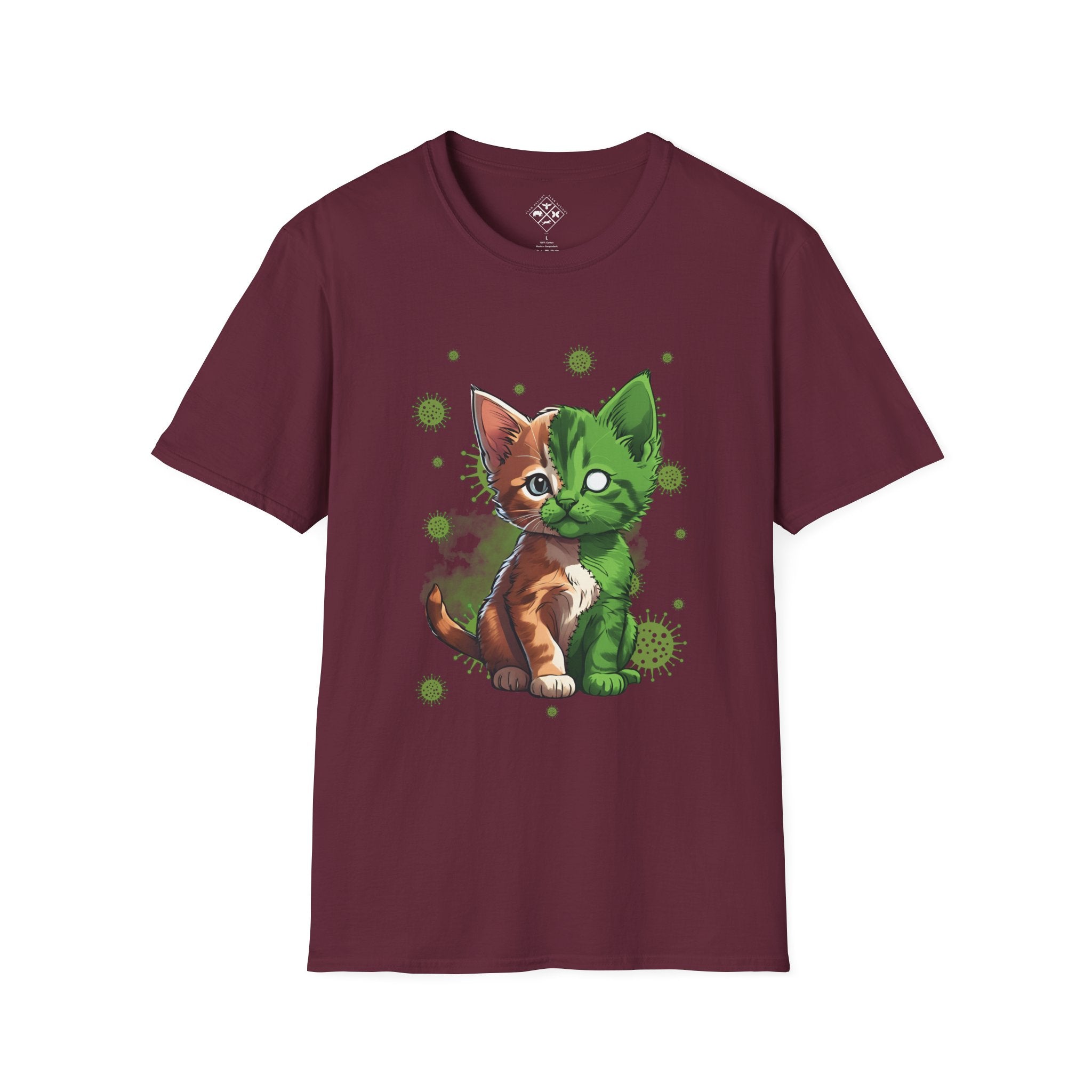 Camiseta de zombi gatito