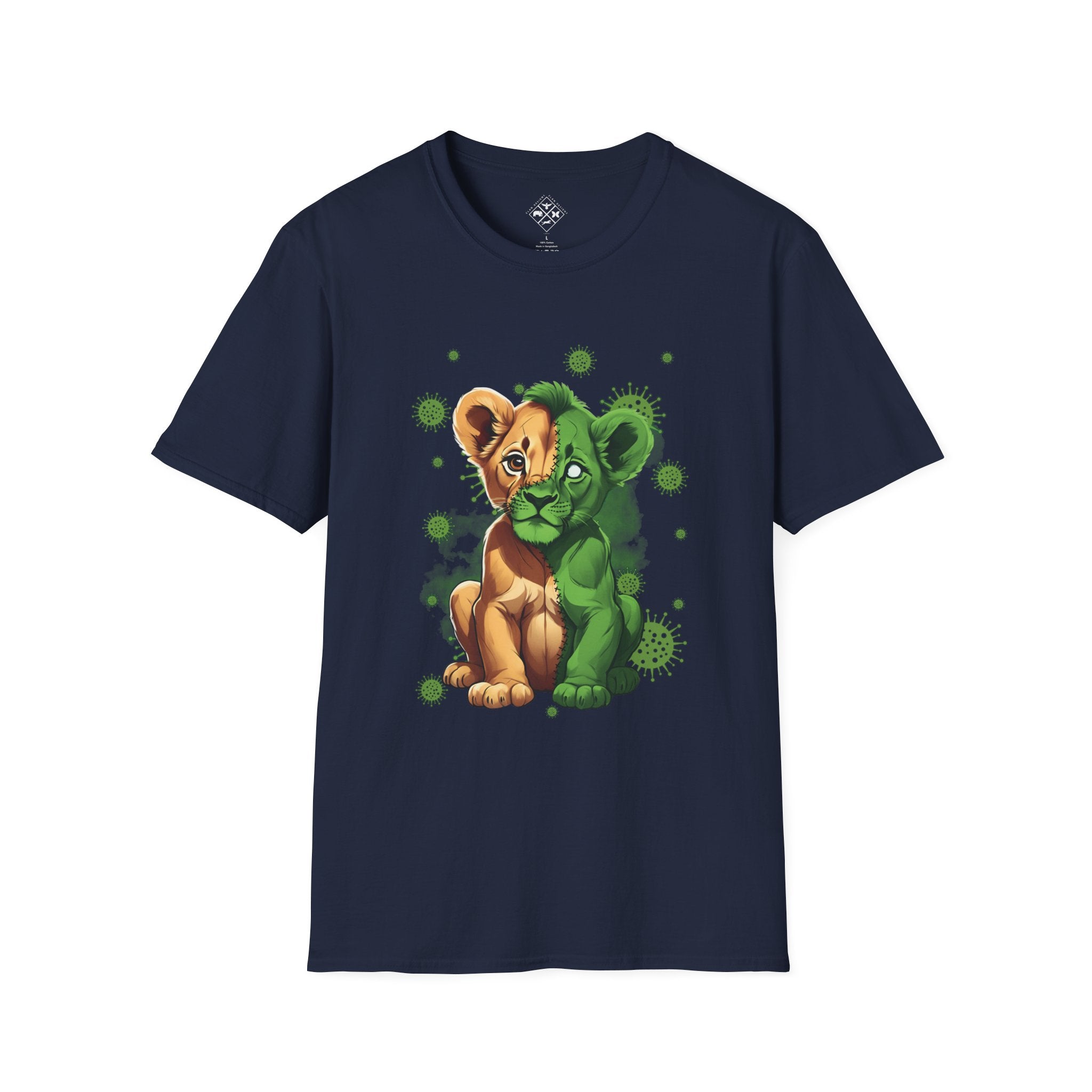 Camiseta de bebé león zombi