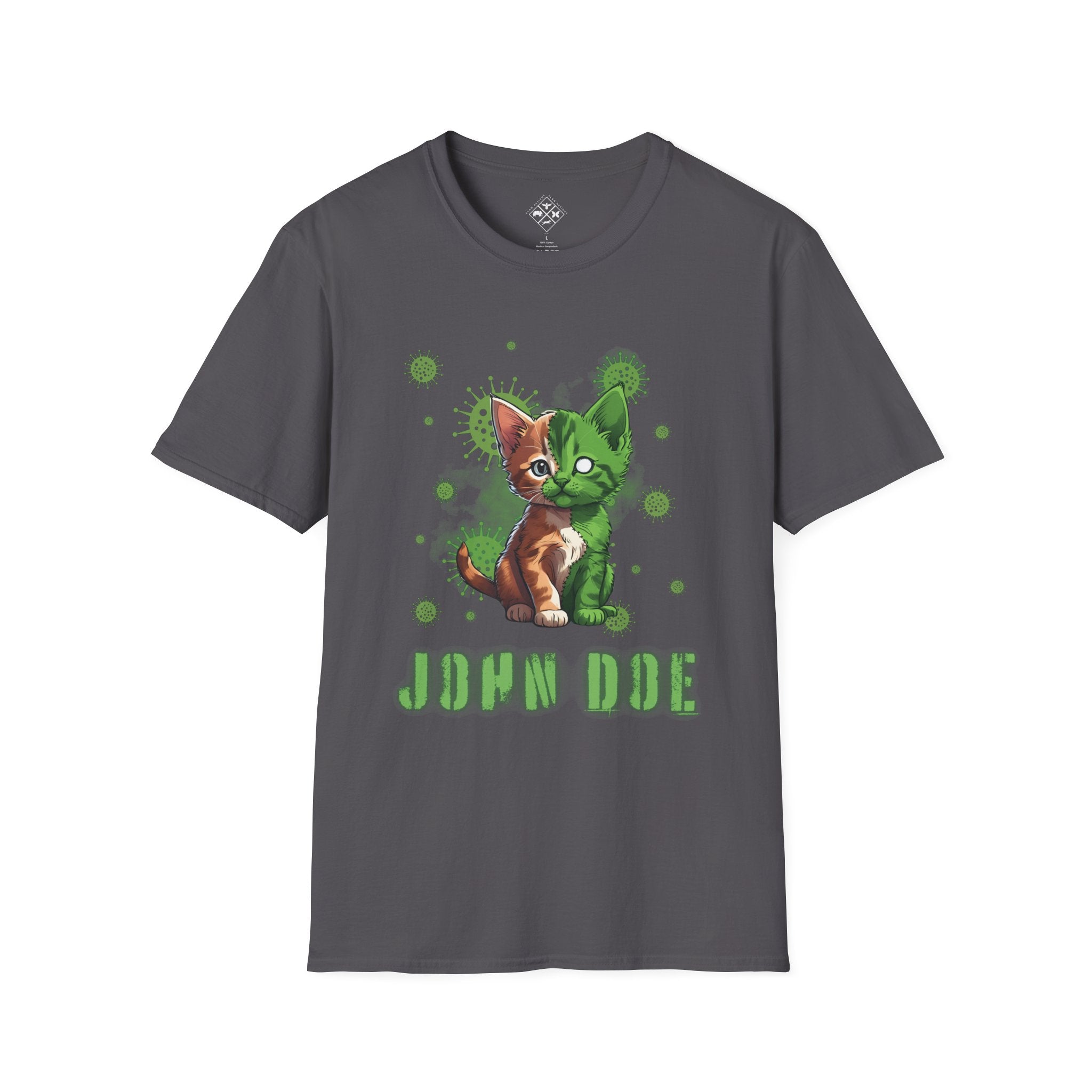 Camiseta personalizada de gatito zombi