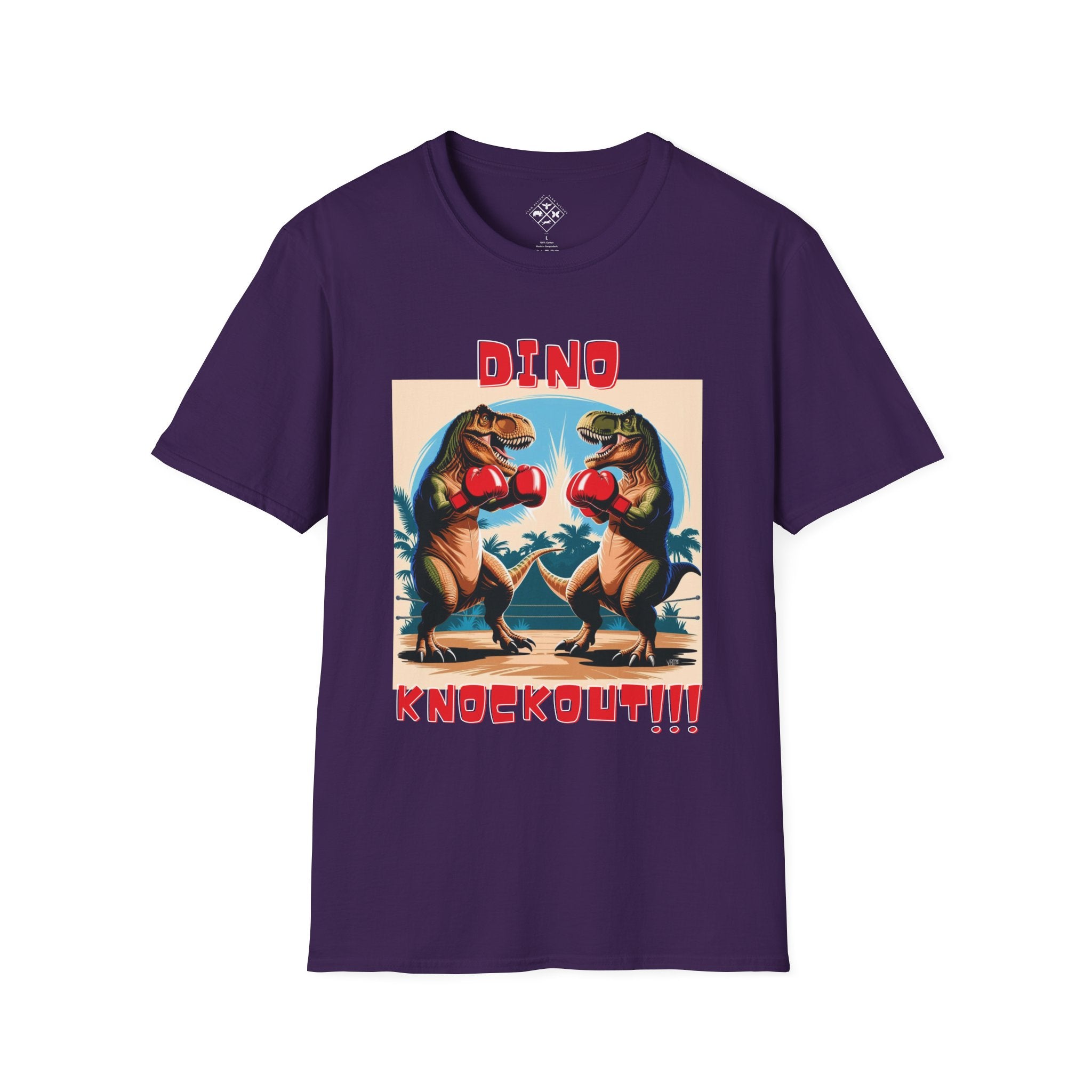 DINO KNOCKOUT!!! Camiseta Softstyle Unisex