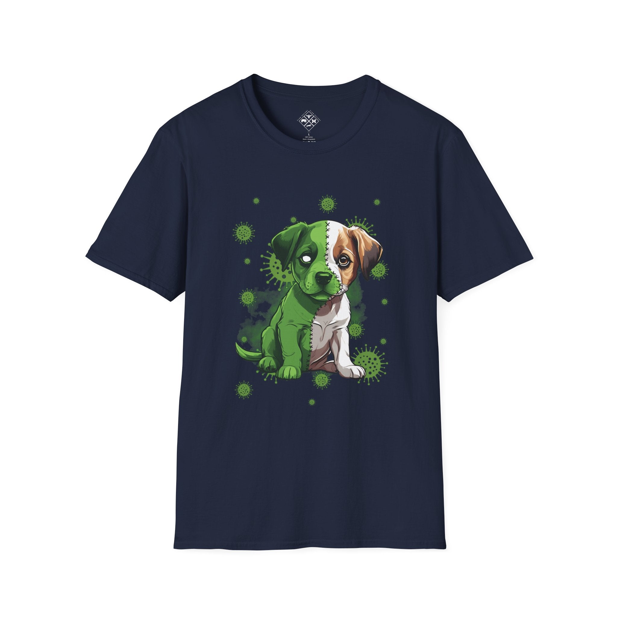 Camiseta de perrito zombi