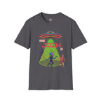 Alien Chasing Man T-shirt