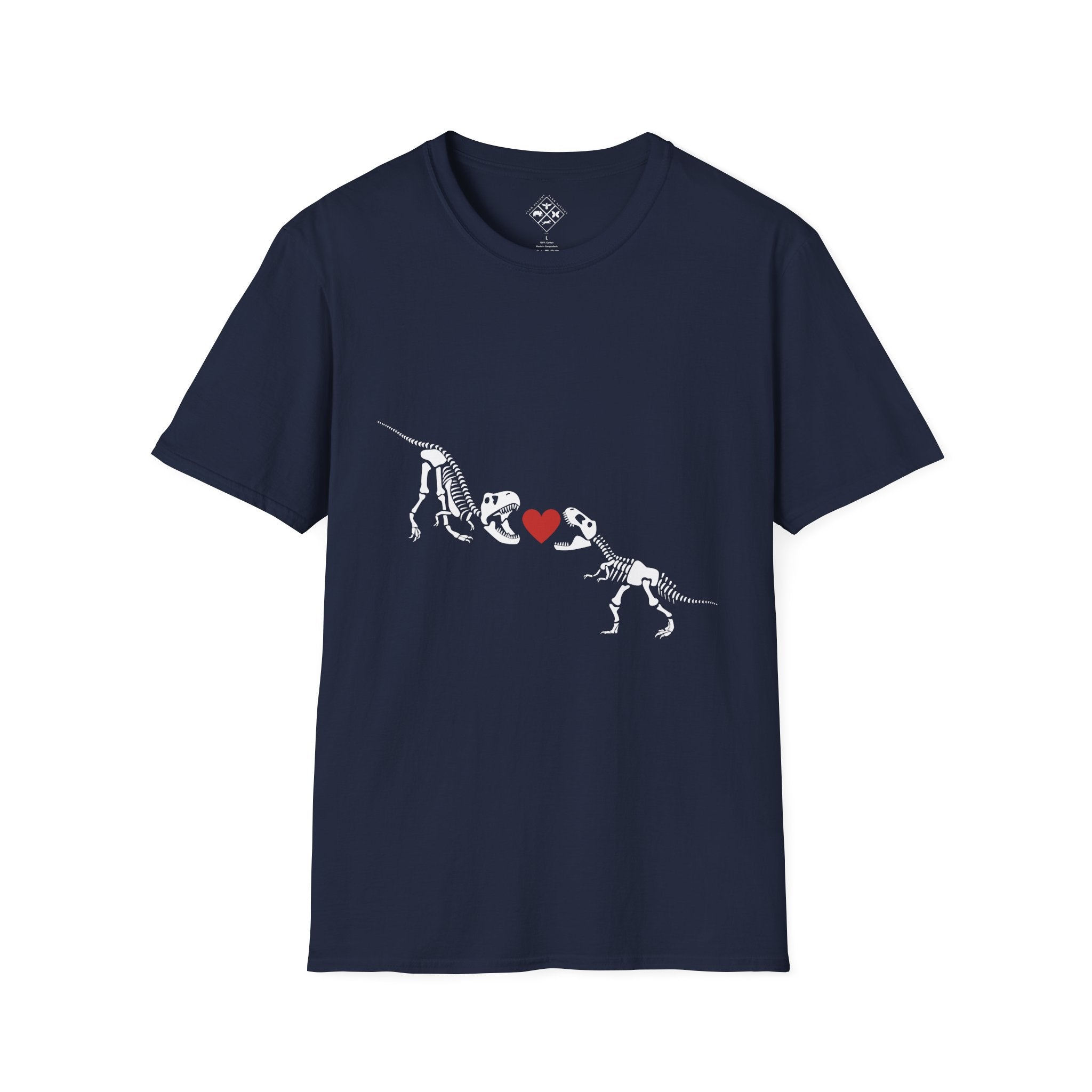 Camiseta Unisex Softstyle Amor de Dinosaurio
