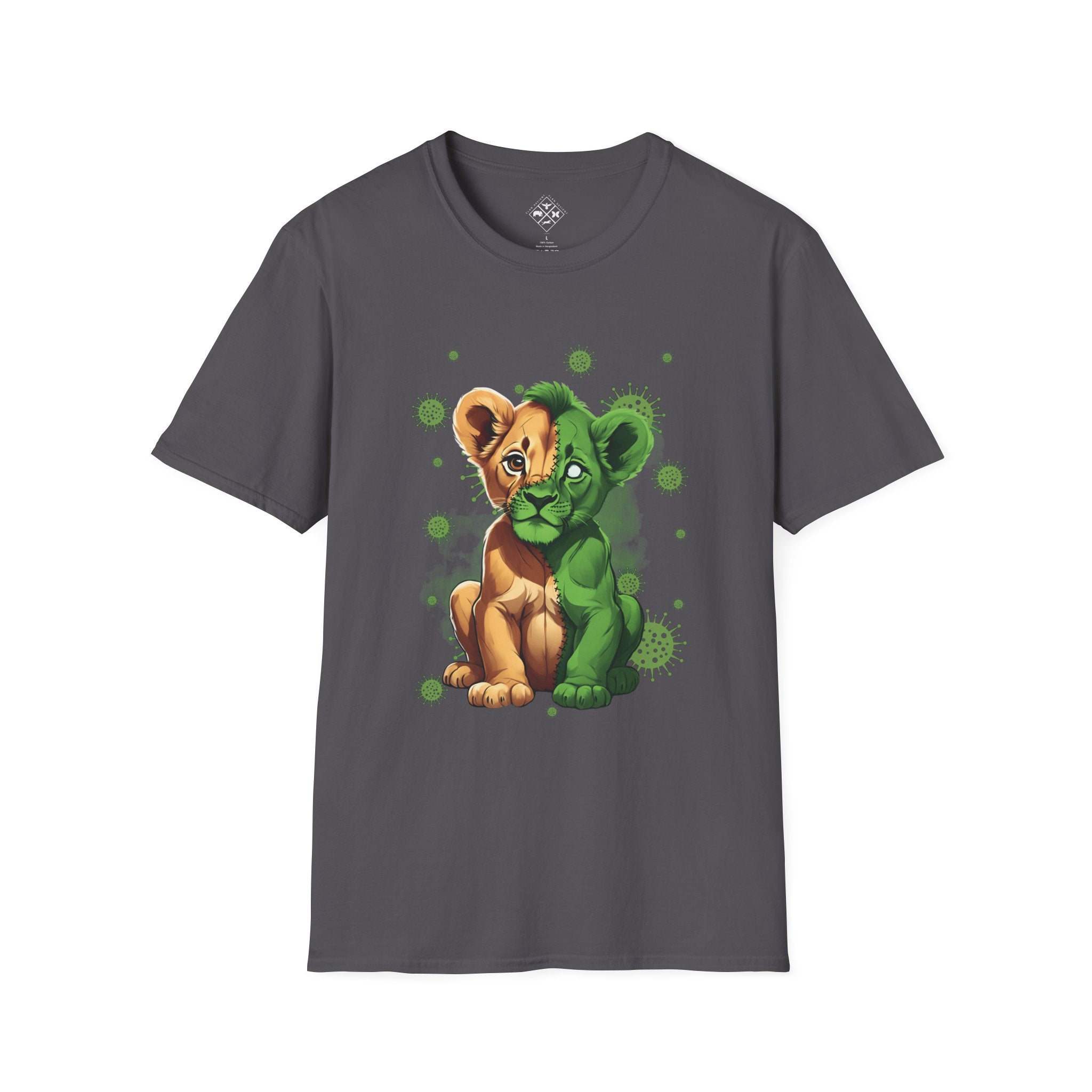 Camiseta de bebé león zombi