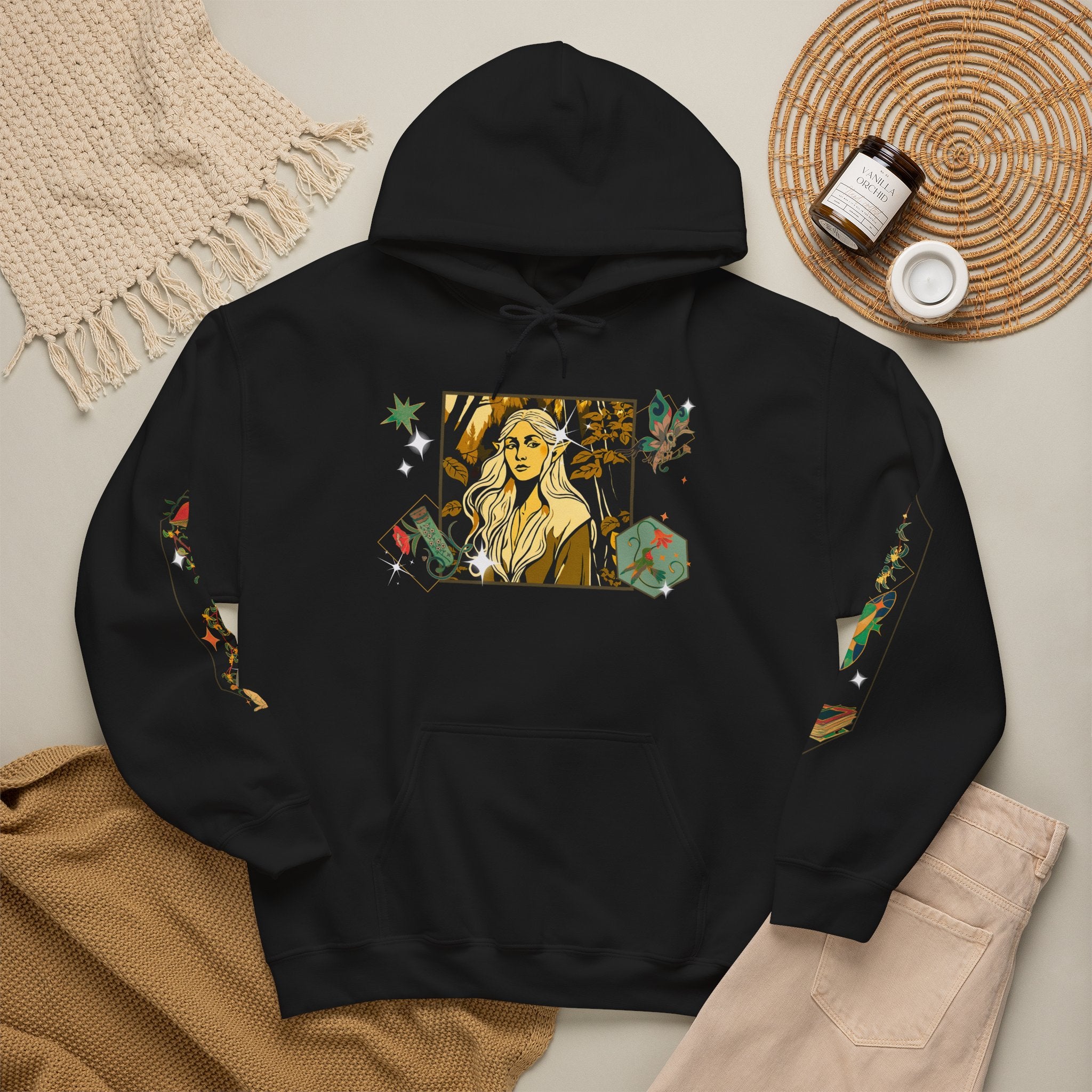 Sudadera con capucha Elementos míticos Chica Elfa