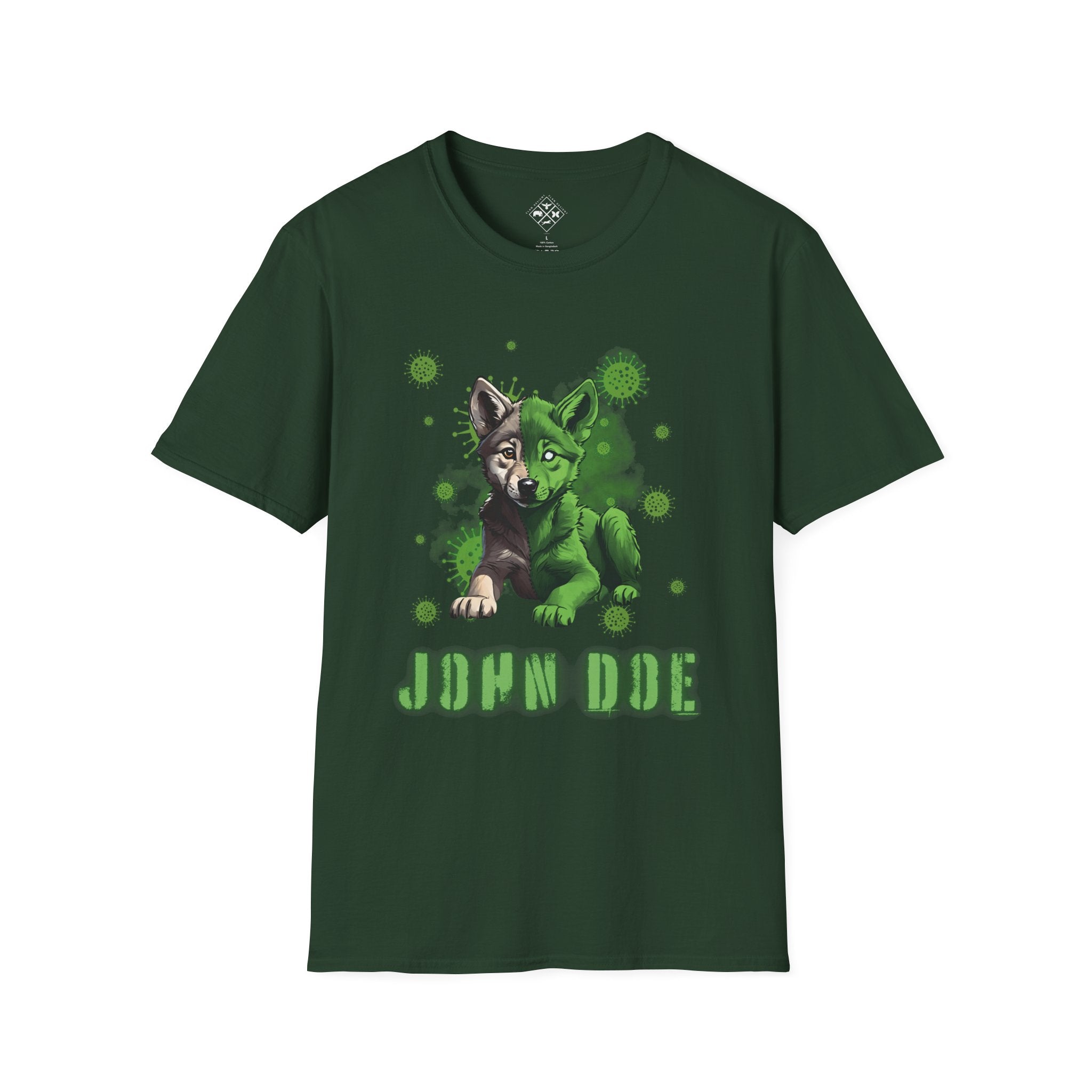 Camiseta personalizada de bebé lobo zombi