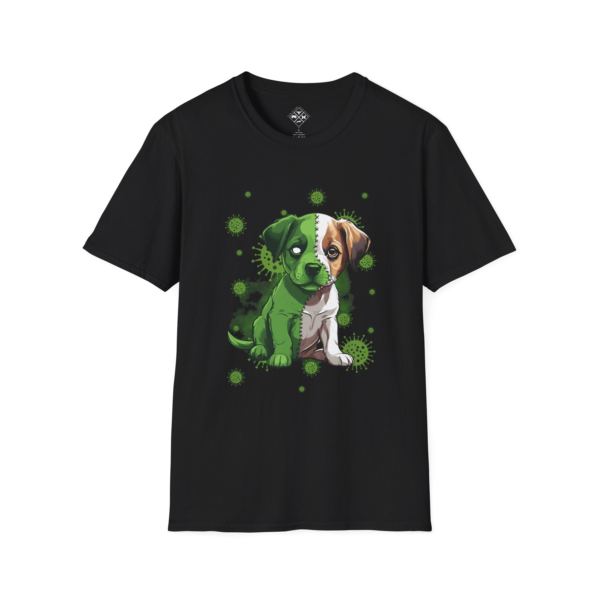 Camiseta de perrito zombi