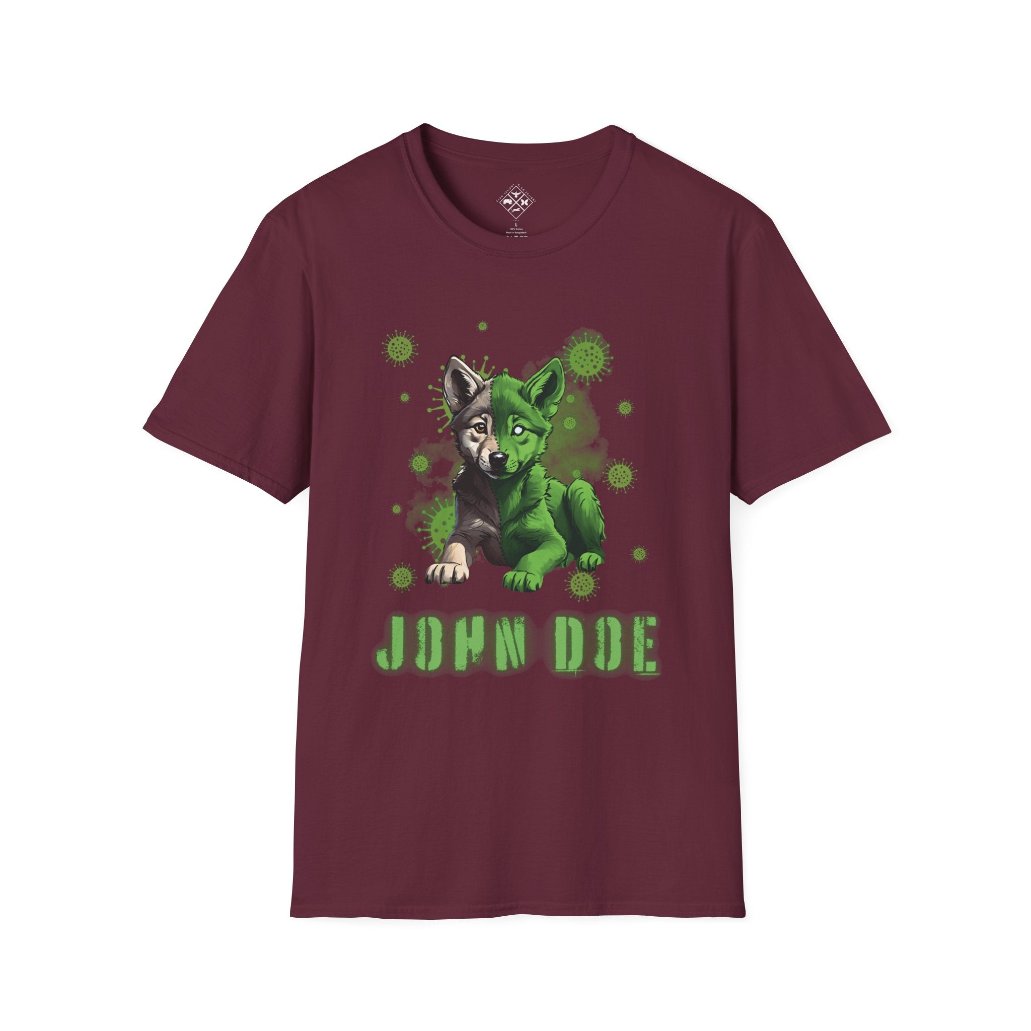 Camiseta personalizada de bebé lobo zombi