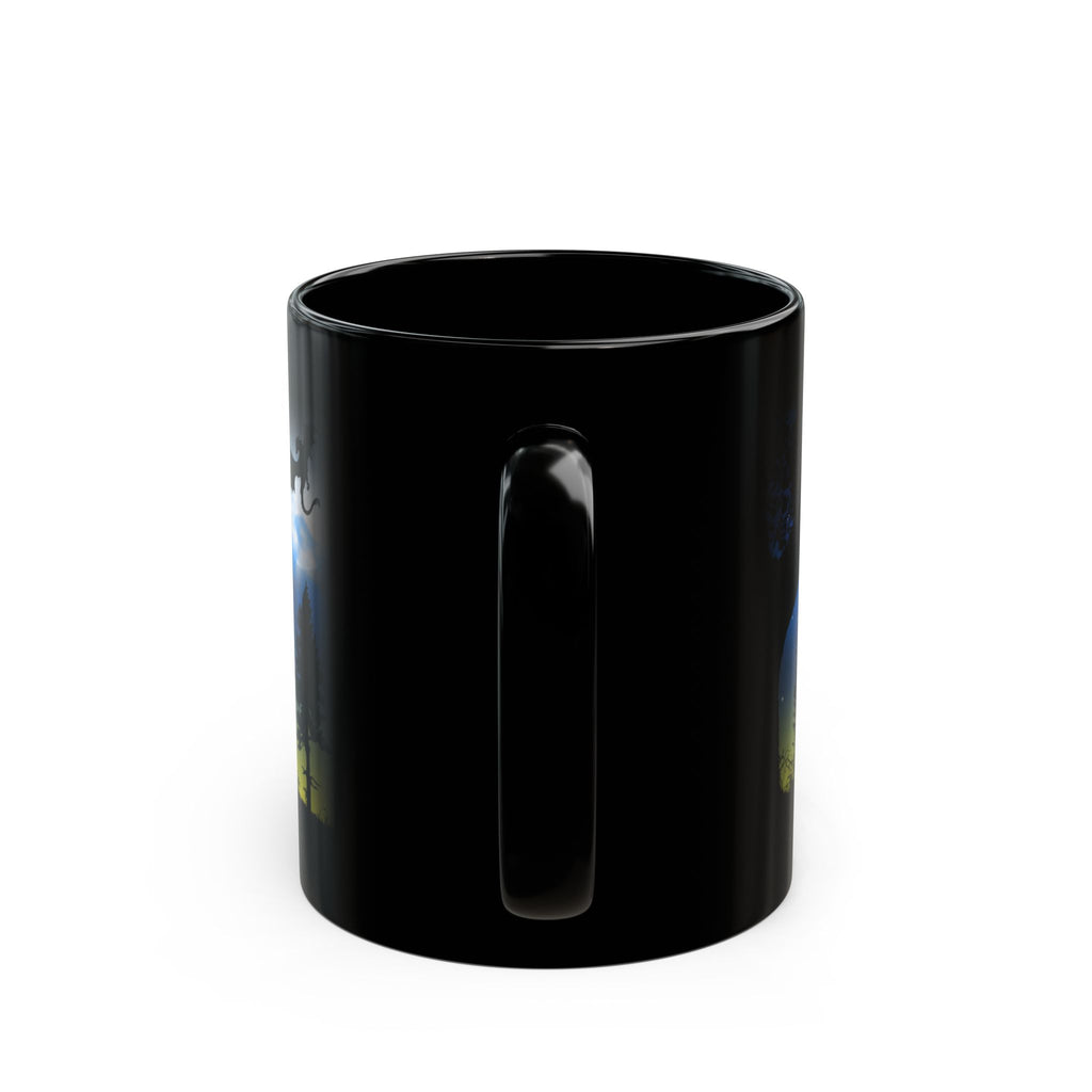 Fantasy Dragon Mug - 11oz Black Coffee Cups