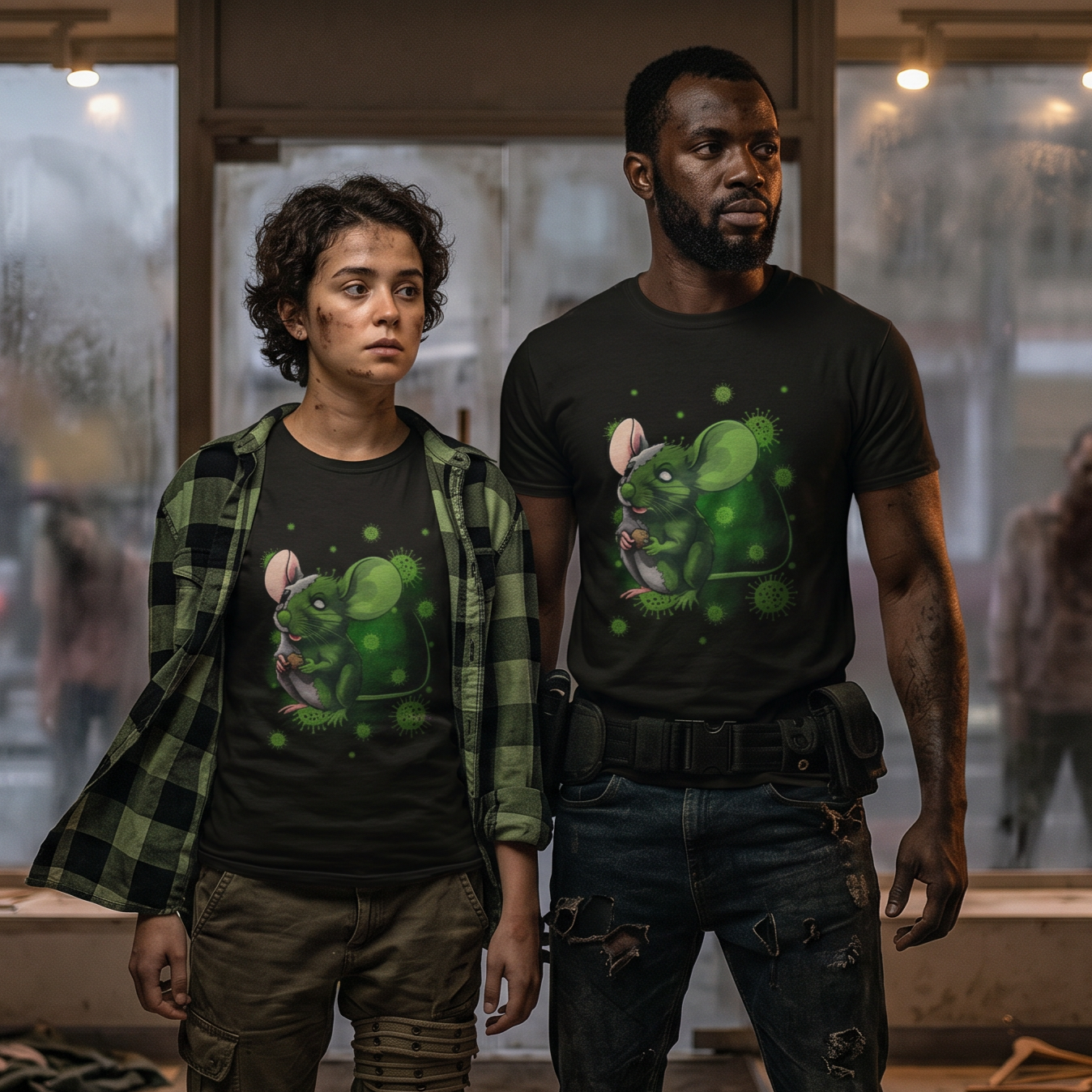 Camiseta de ratón zombi