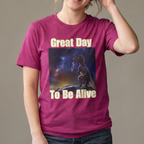 Dinosaur Sunrise Coffee T-Shirt