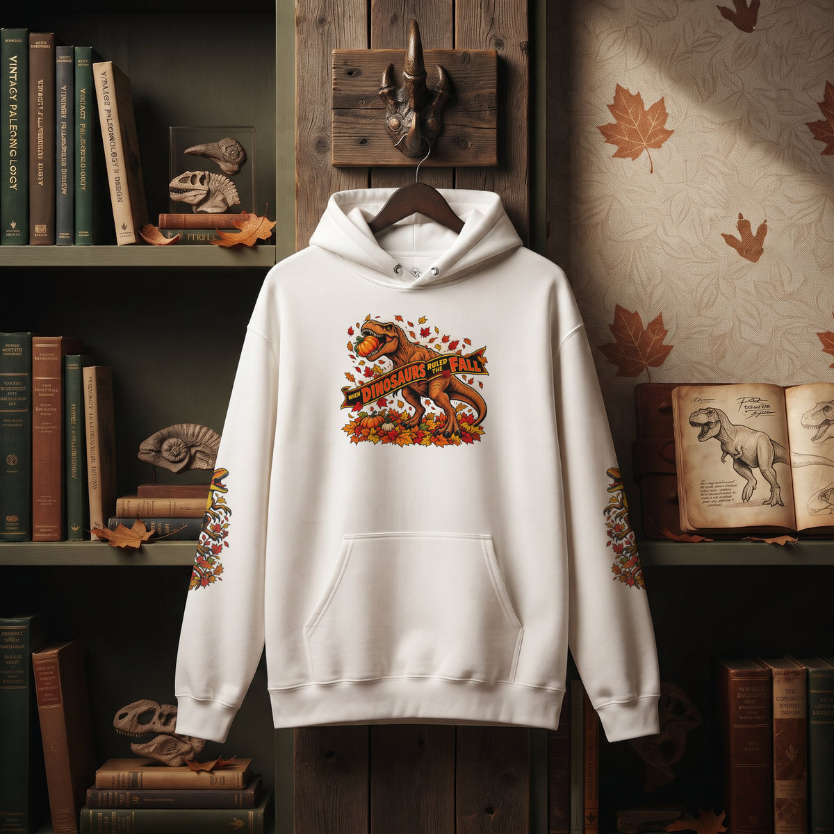 Jurassic Fall Hoodie | Dinosaur Fall Sweatshirt