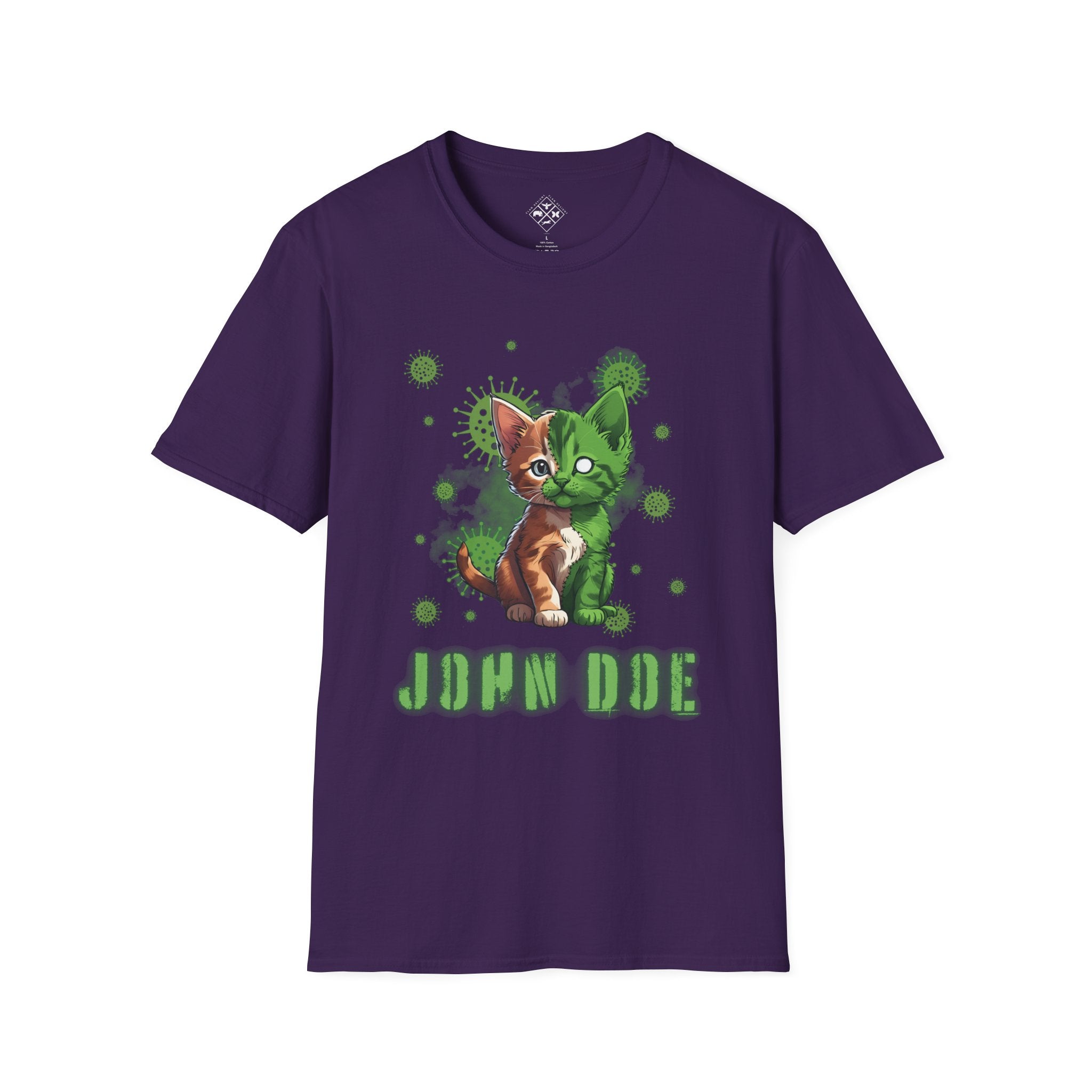 Camiseta personalizada de gatito zombi
