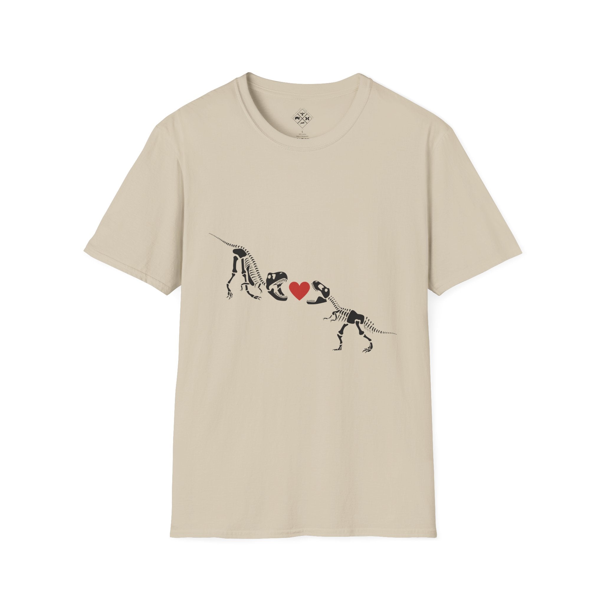 Camiseta Unisex Softstyle Amor de Dinosaurio