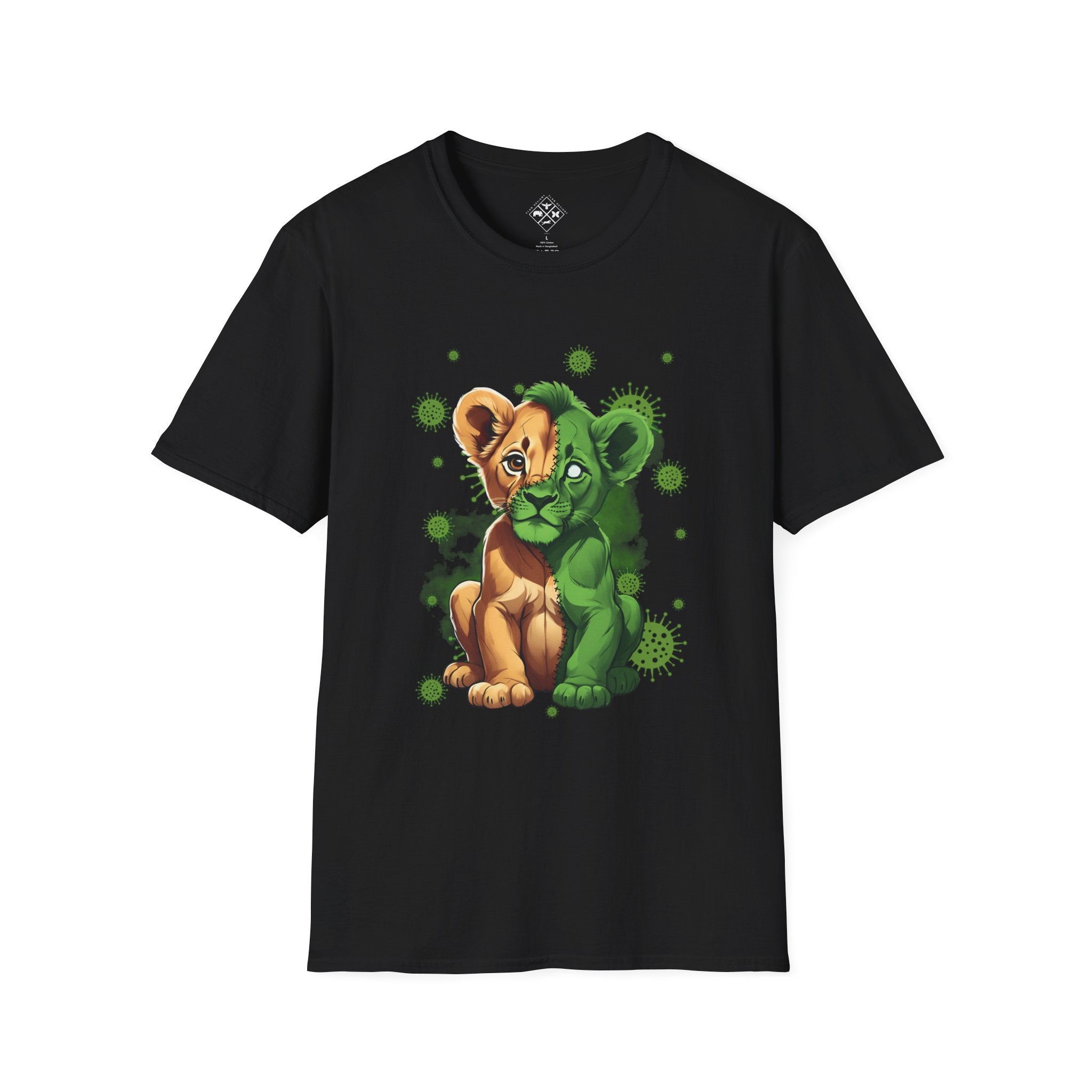 Camiseta de bebé león zombi