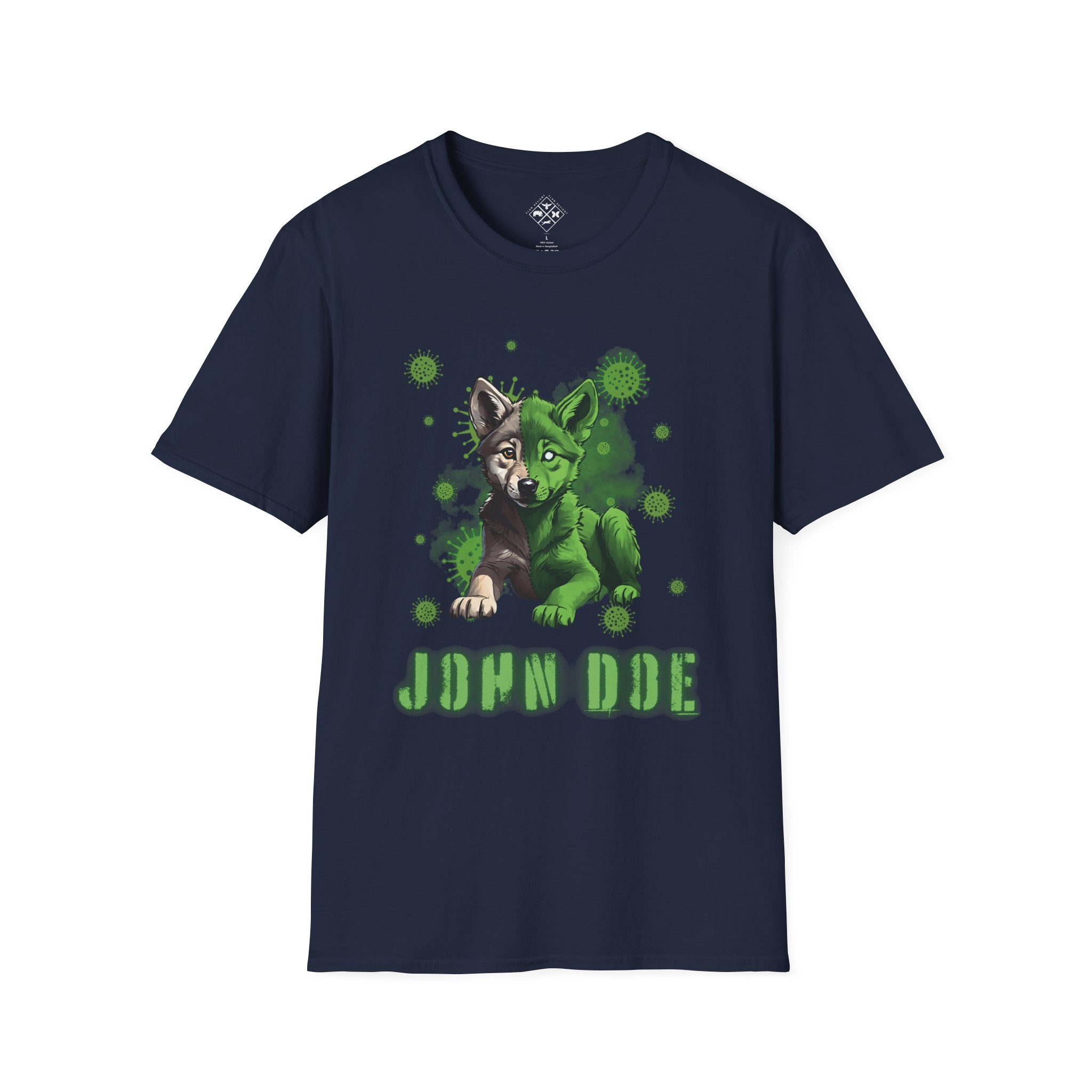 Camiseta personalizada de bebé lobo zombi