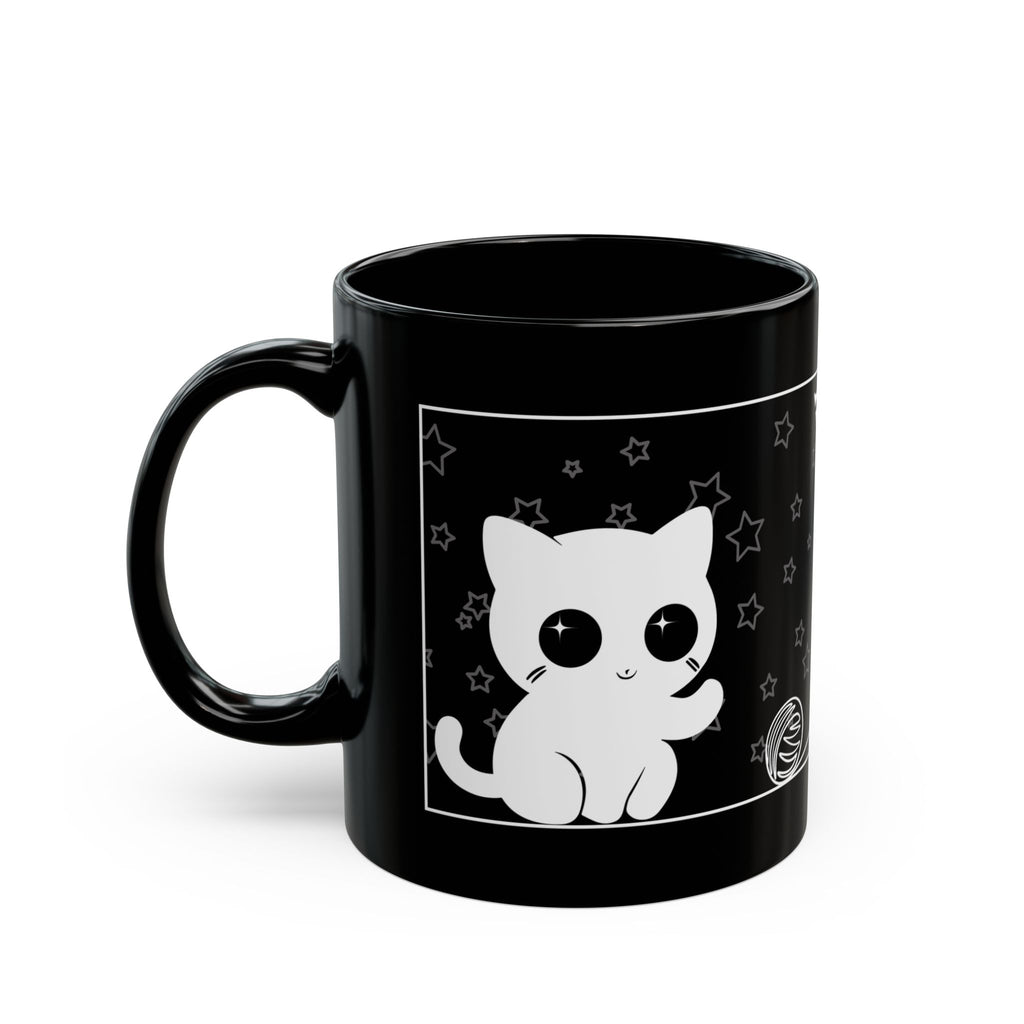 Black Cat Name Personalized Mug 11oz