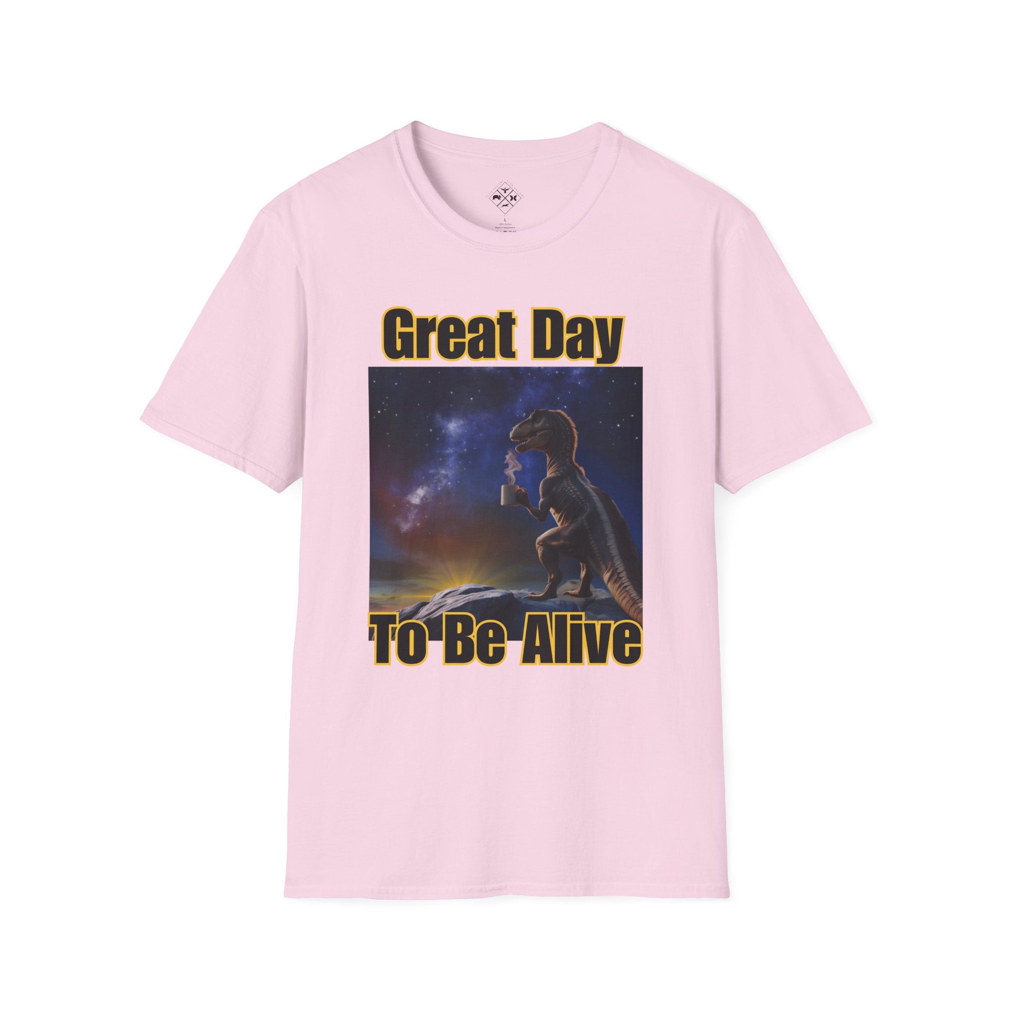 Camiseta de café Amanecer de dinosaurio
