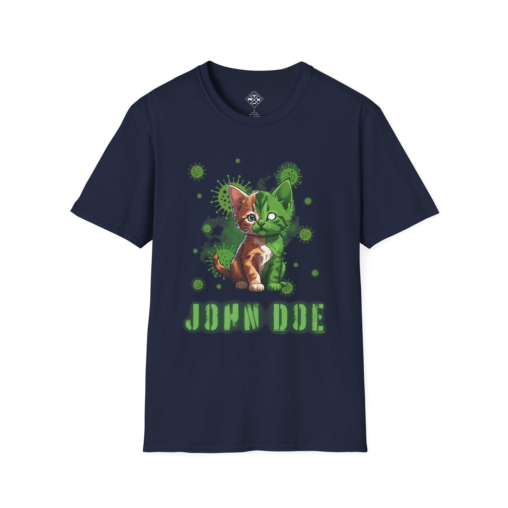 Camiseta personalizada de gatito zombi