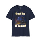 Dinosaur Sunrise Coffee T-Shirt