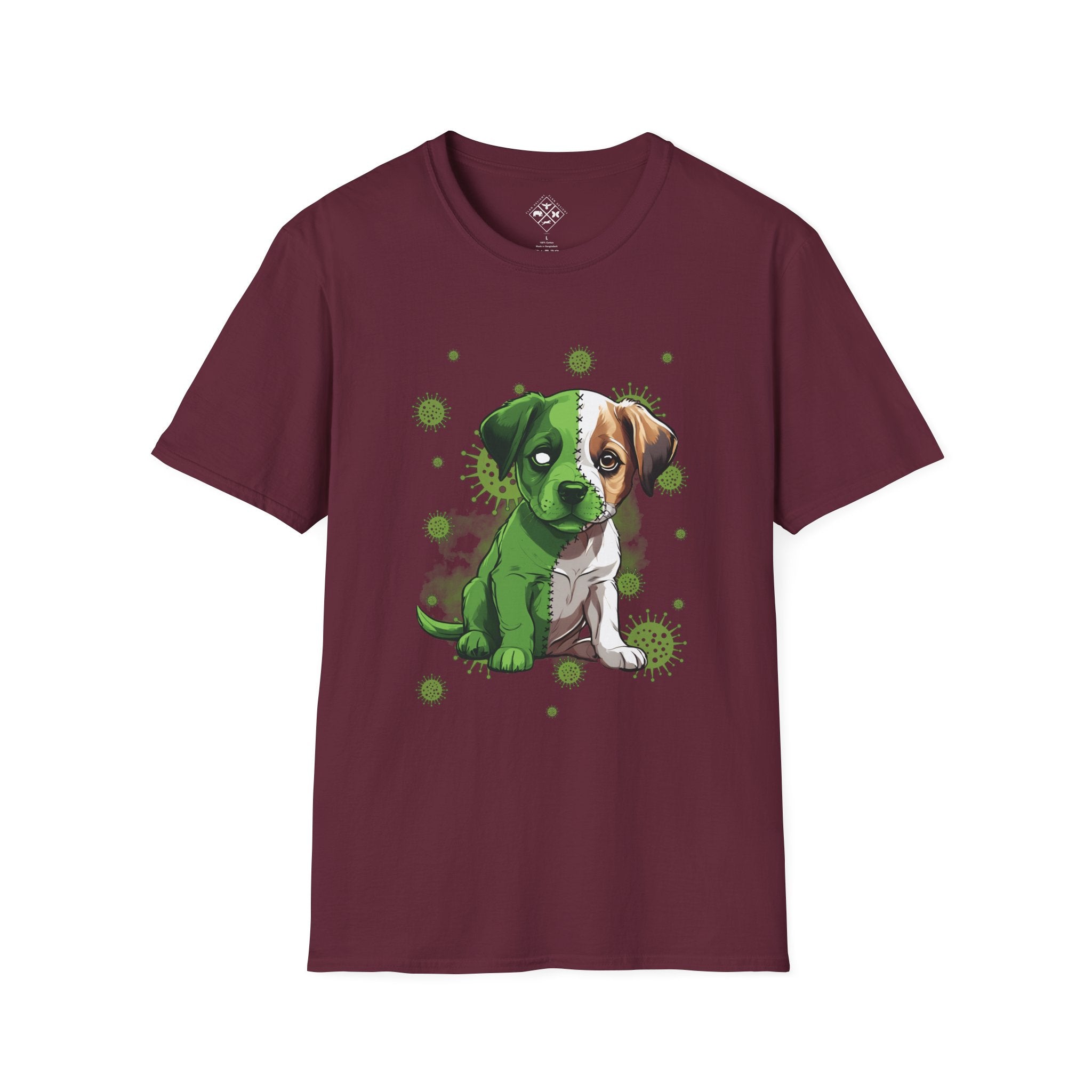 Camiseta de perrito zombi