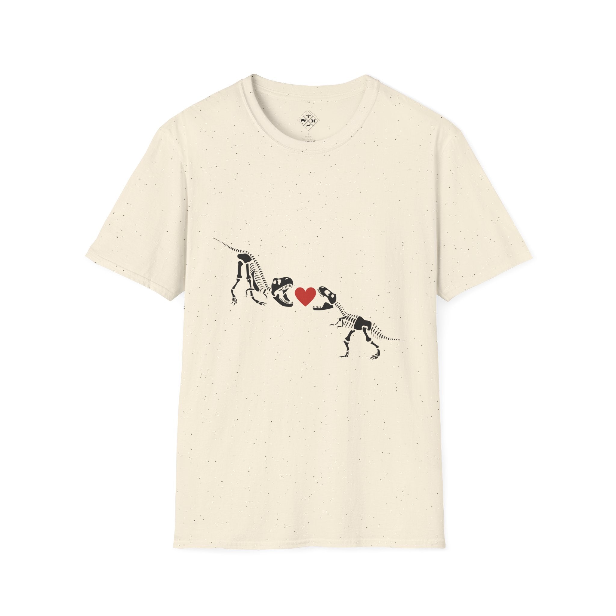 Camiseta Unisex Softstyle Amor de Dinosaurio