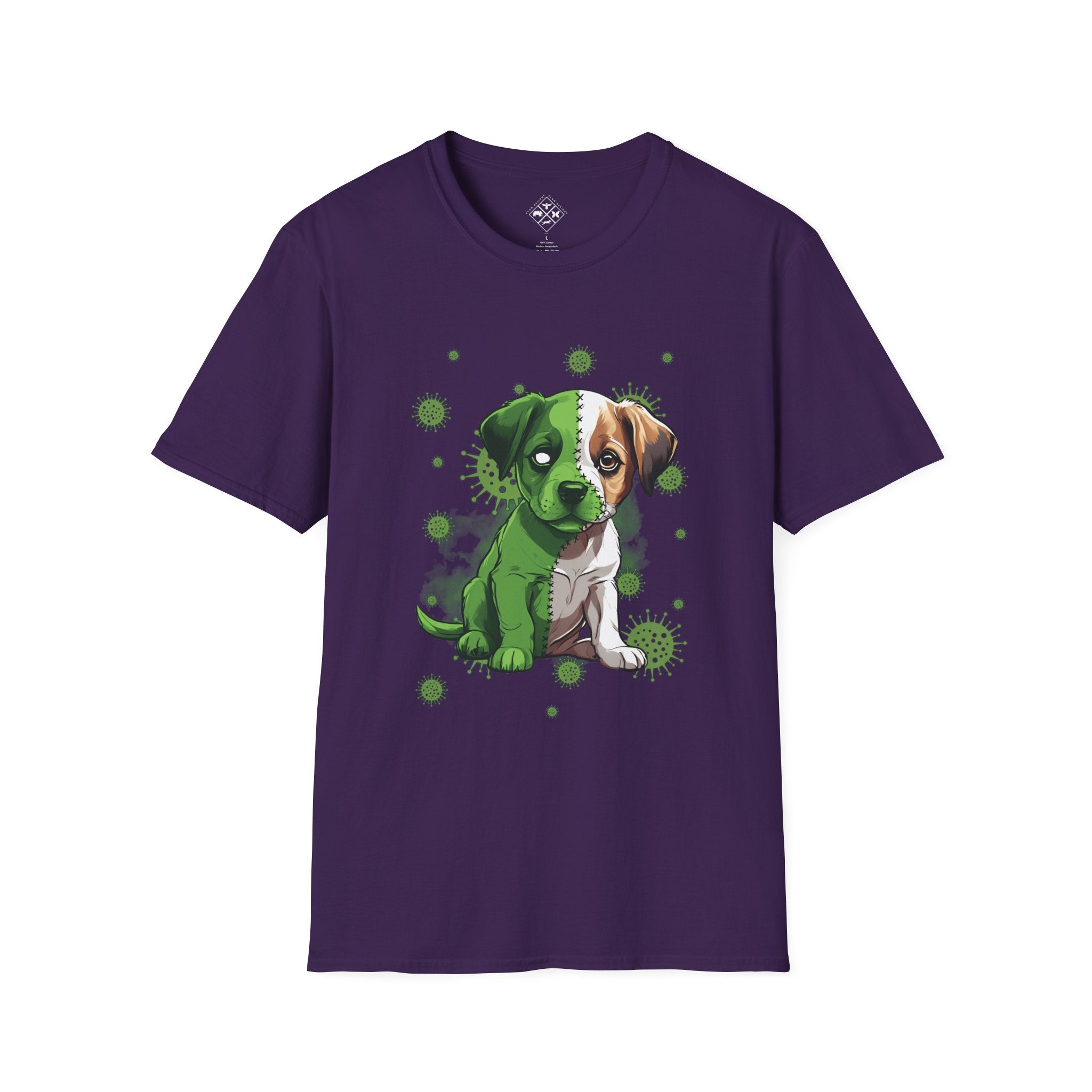 Camiseta de perrito zombi