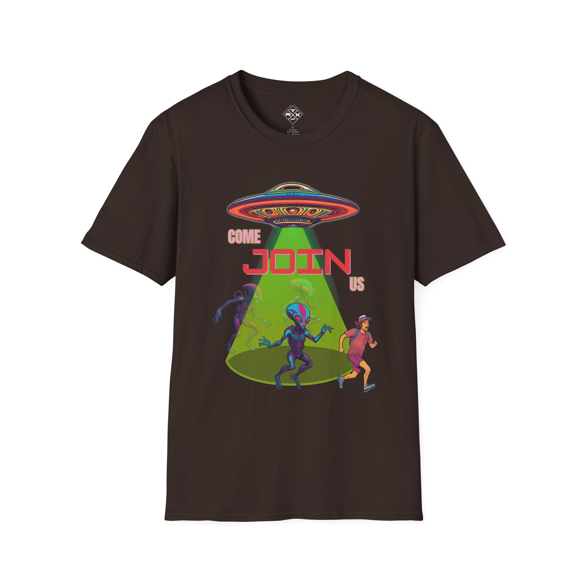 Camiseta Hombre Persiguiendo Alien