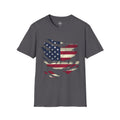 Patriotic Unisex T-Shirt | Softstyle USA Flag Shirt
