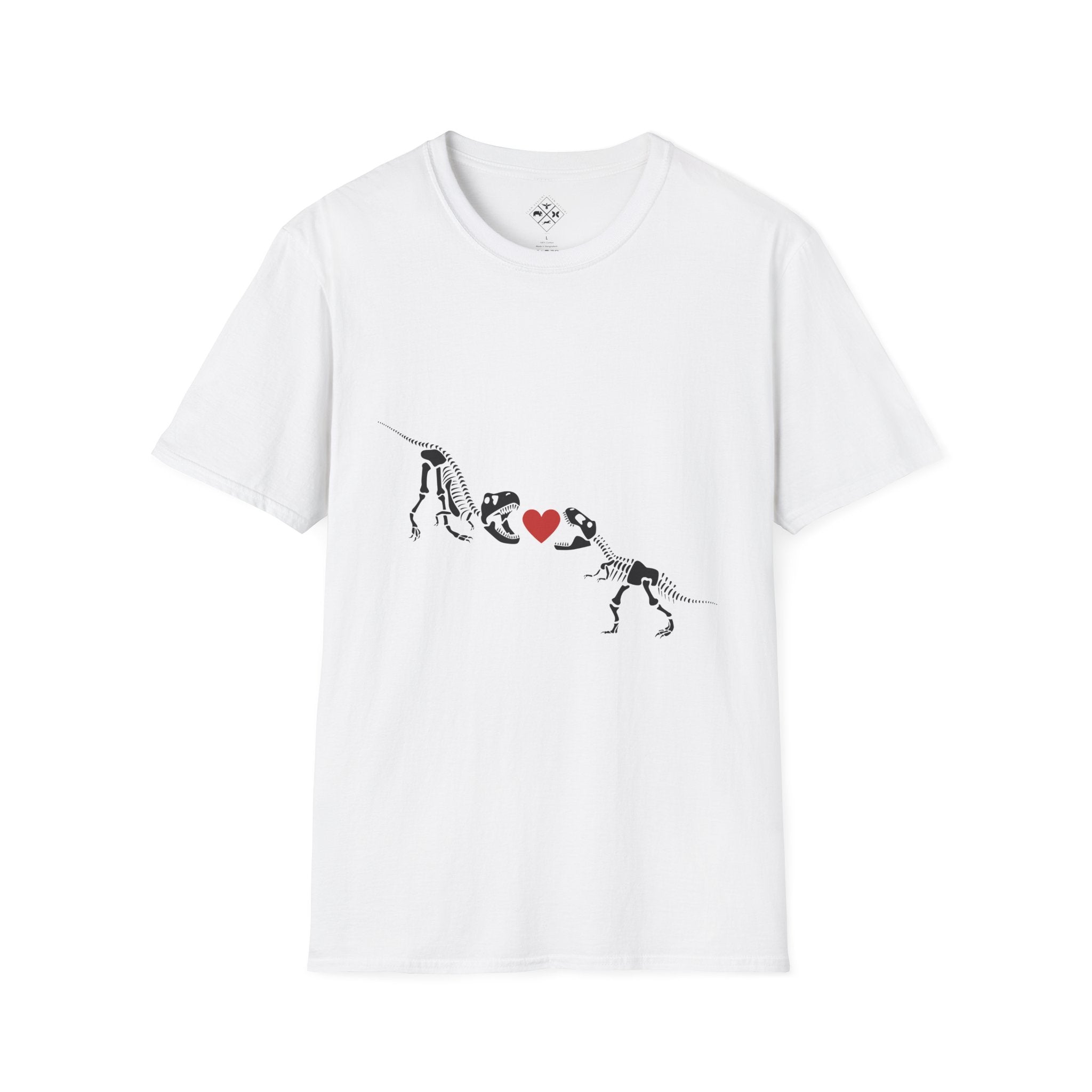 Camiseta Unisex Softstyle Amor de Dinosaurio