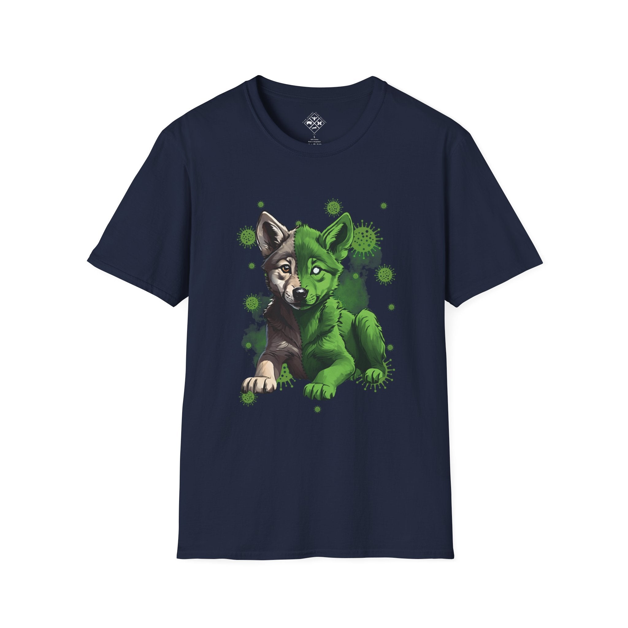 Camiseta de bebé lobo zombi