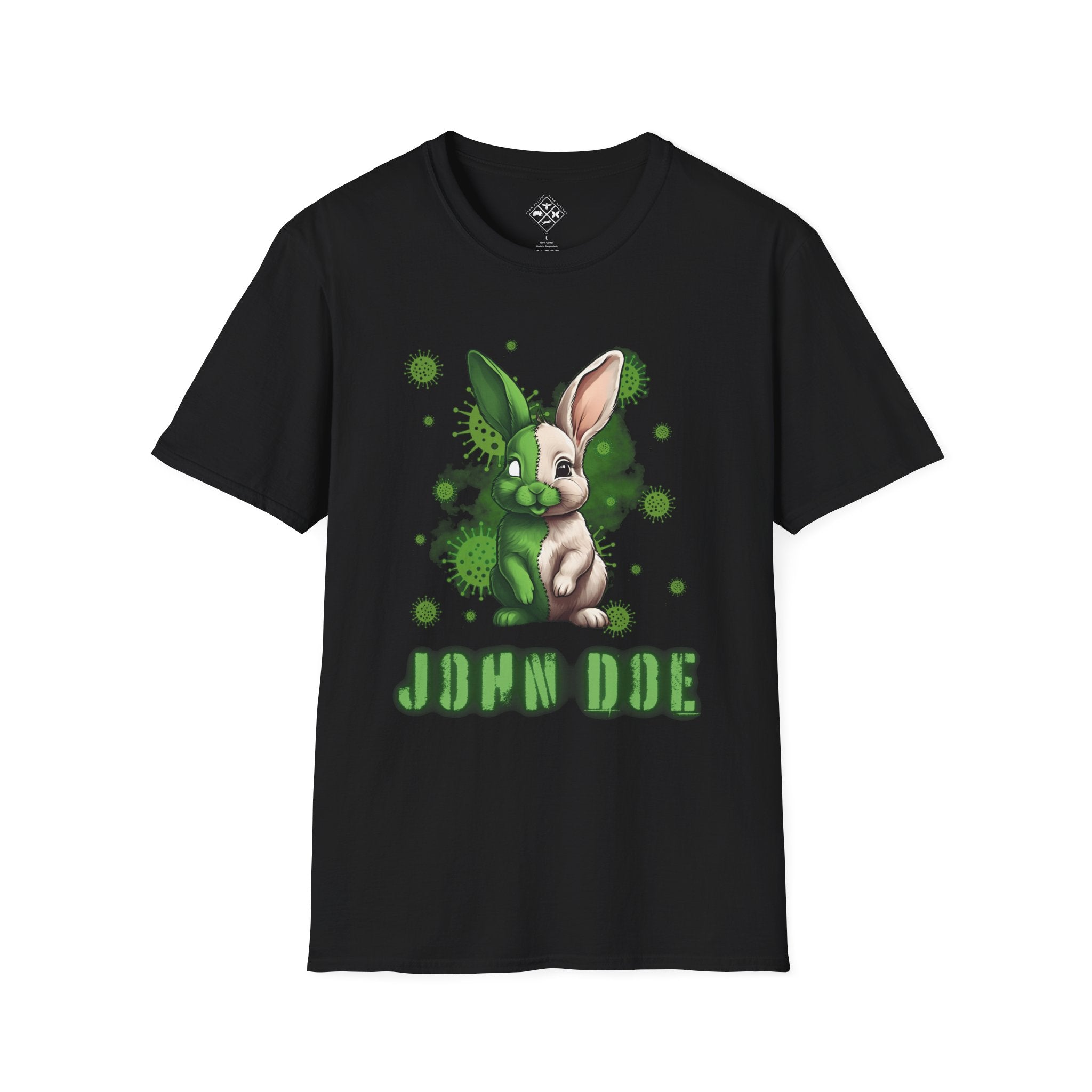 Camiseta personalizada de conejito bebé zombi