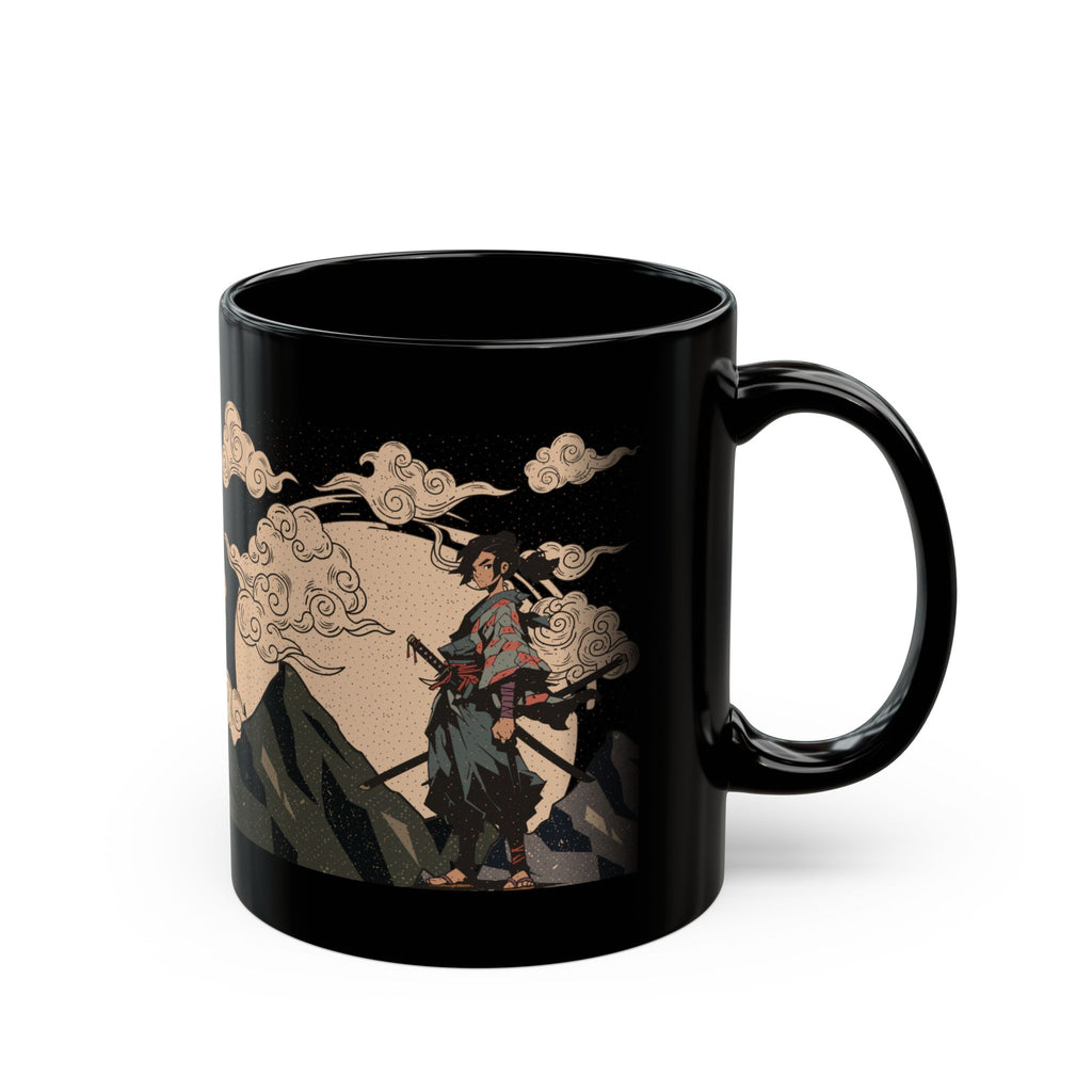 Dragon-Themed Black Mug 11oz